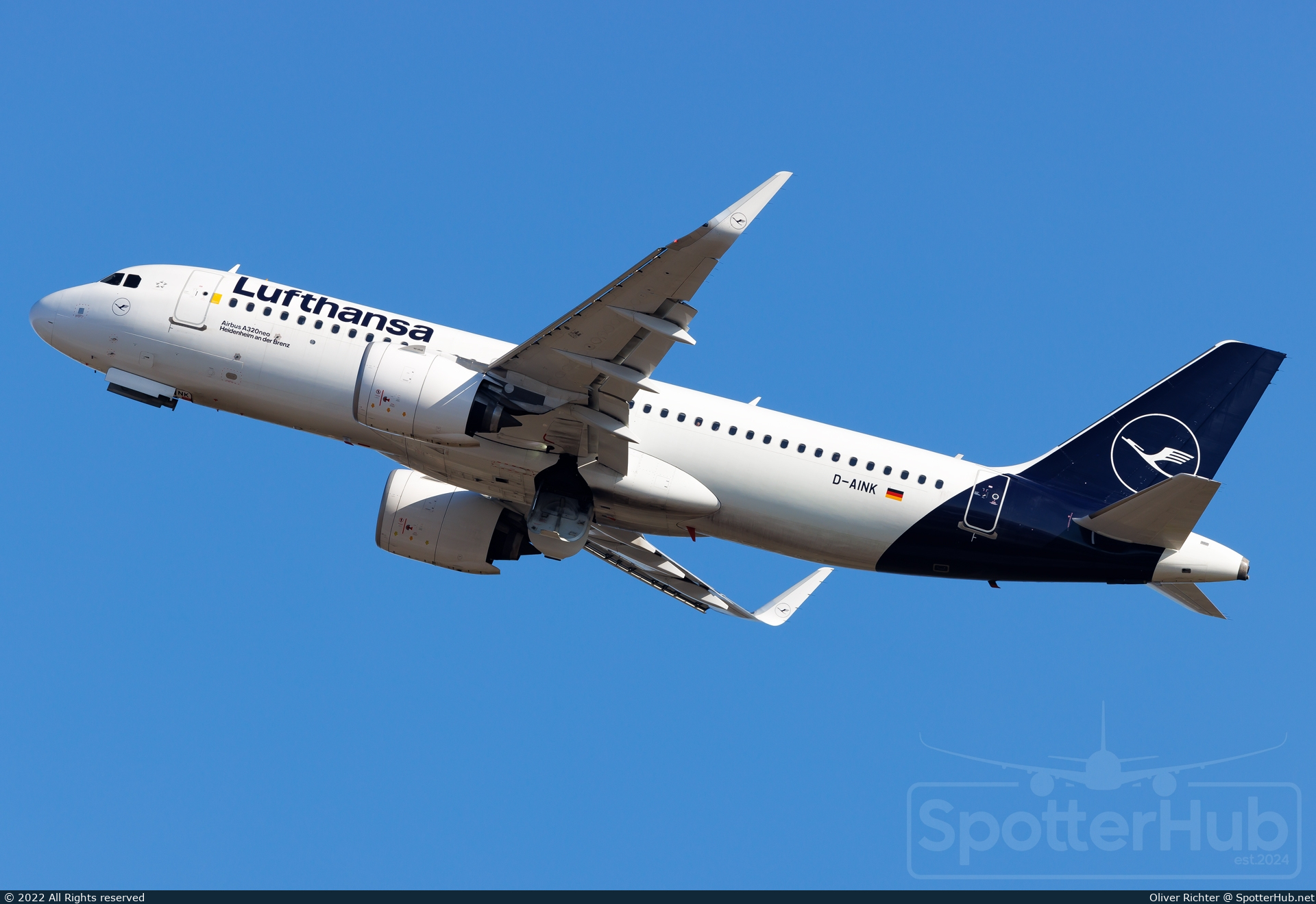 Photo of D-AINK - Airbus A320-271N operated by Lufthansa