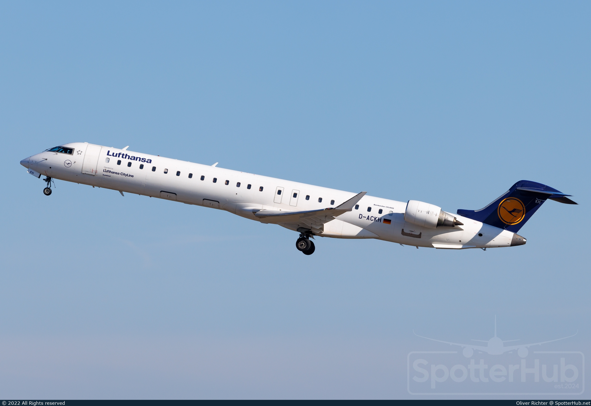 Photo of D-ACKH - Bombardier CRJ-900LR operated by Lufthansa CityLine