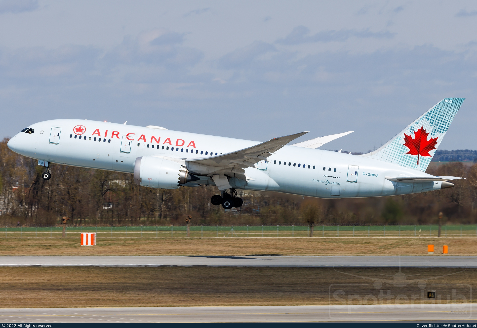 Photo of C-GHPU - Boeing 787-8 Dreamliner operated by Air Canada