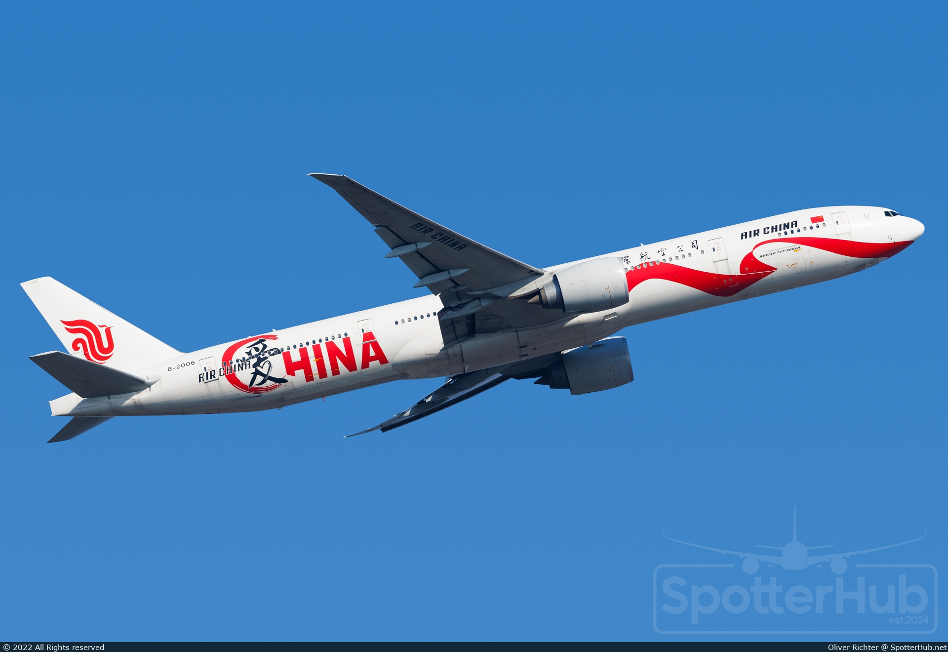 Photo of B-2006 - Boeing 777-39L(ER) operated by Air China
