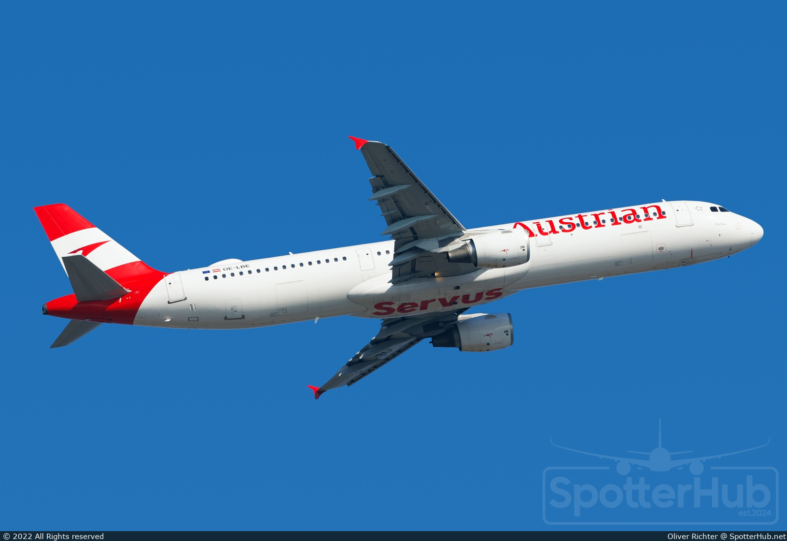 Photo of OE-LBE - Airbus A321-211 operated by Austrian Airlines