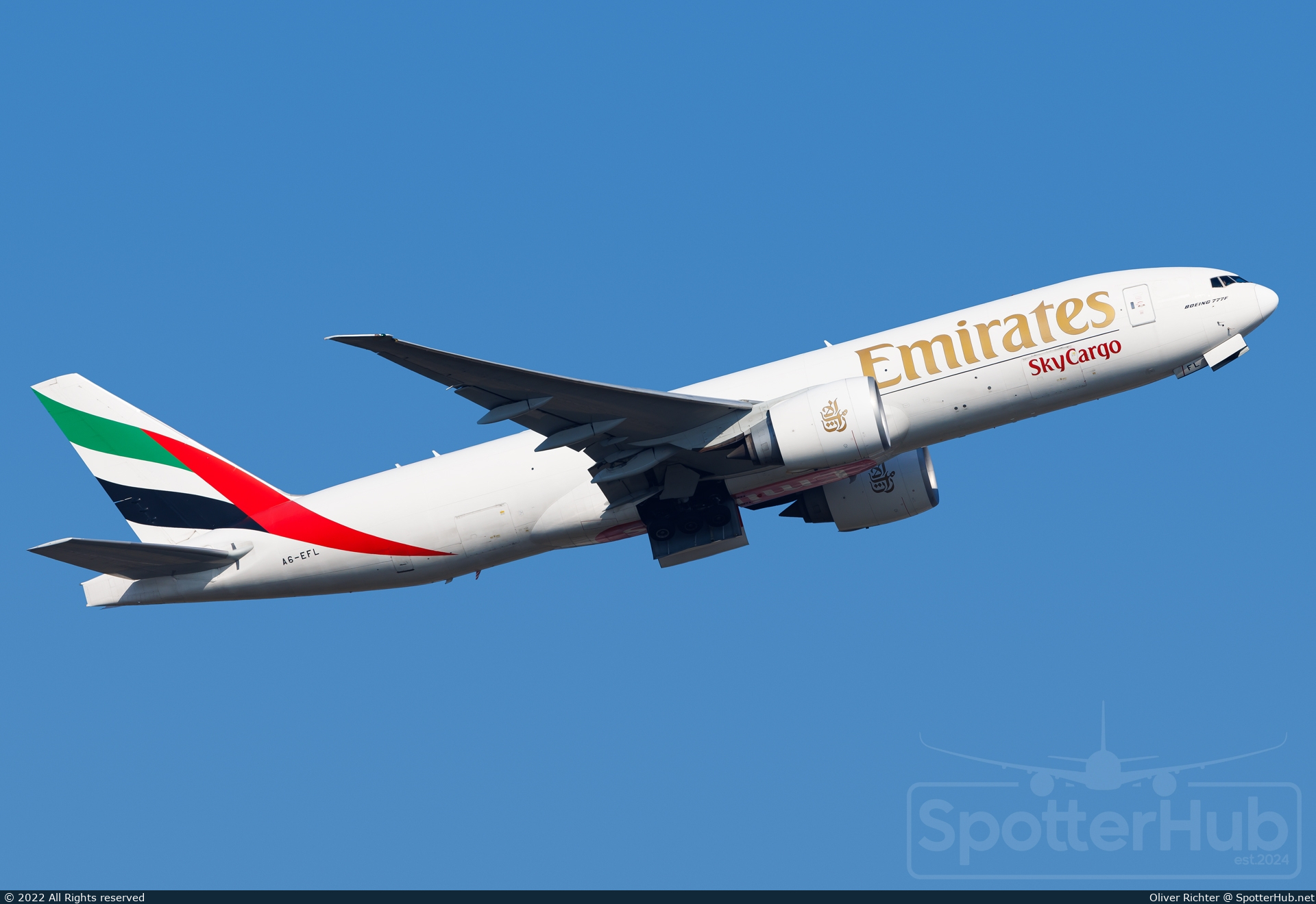 Photo of A6-EFL - Boeing 777-F1H operated by Emirates SkyCargo