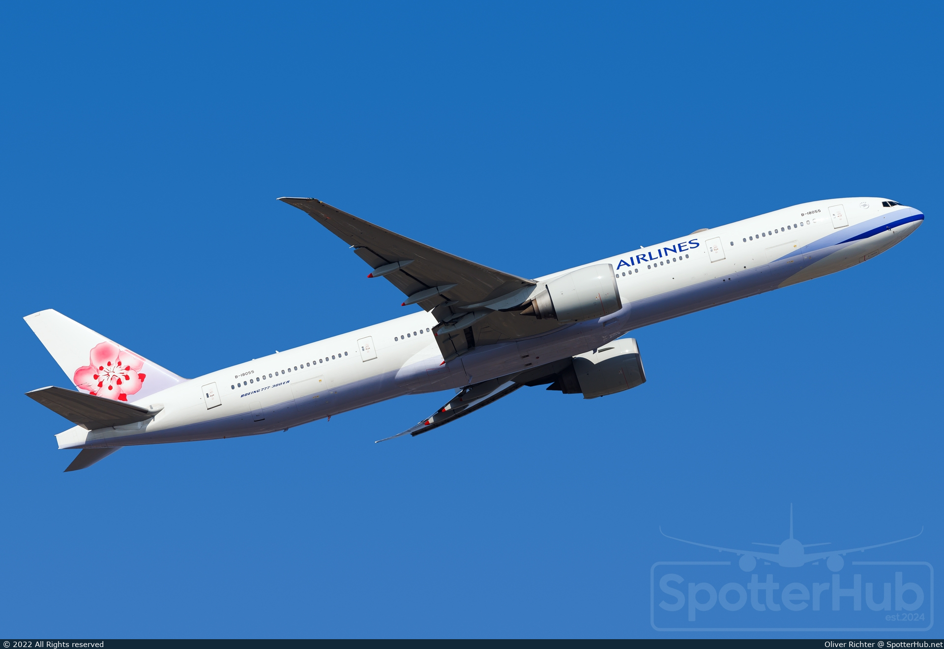 Photo of B-18055 - Boeing 777-36N(ER) operated by China Airlines