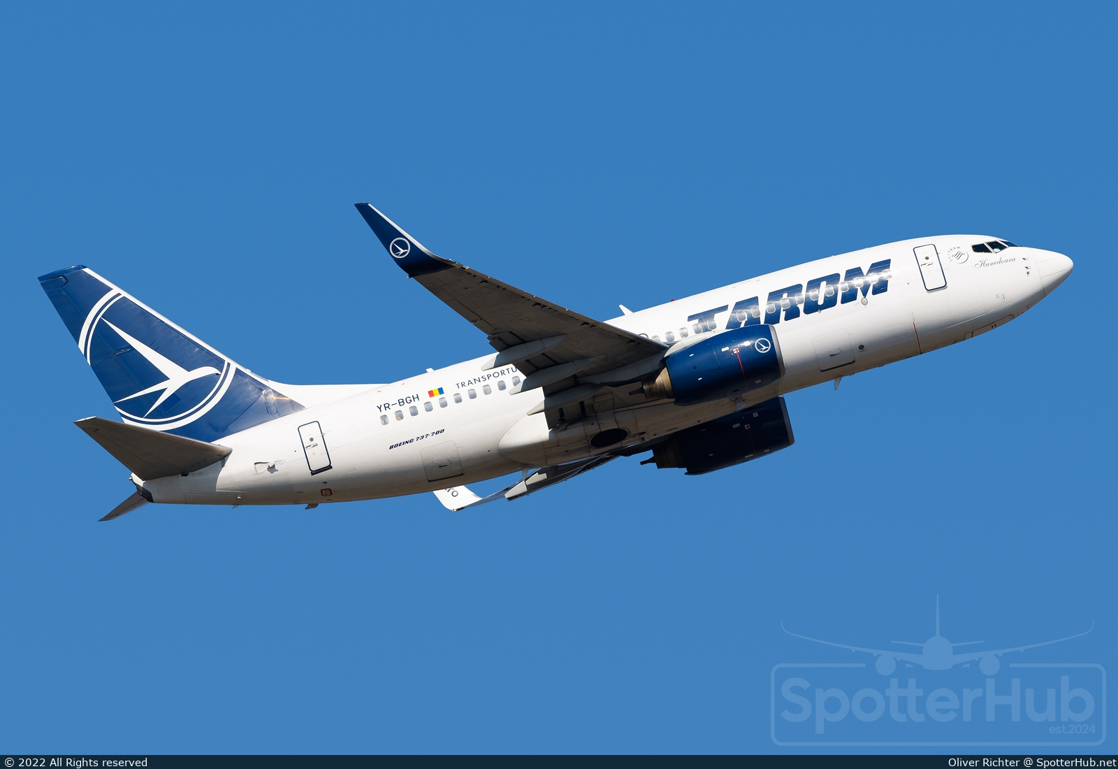 Photo of YR-BGH - Boeing 737-78J operated by Tarom - Romanian Air Transport