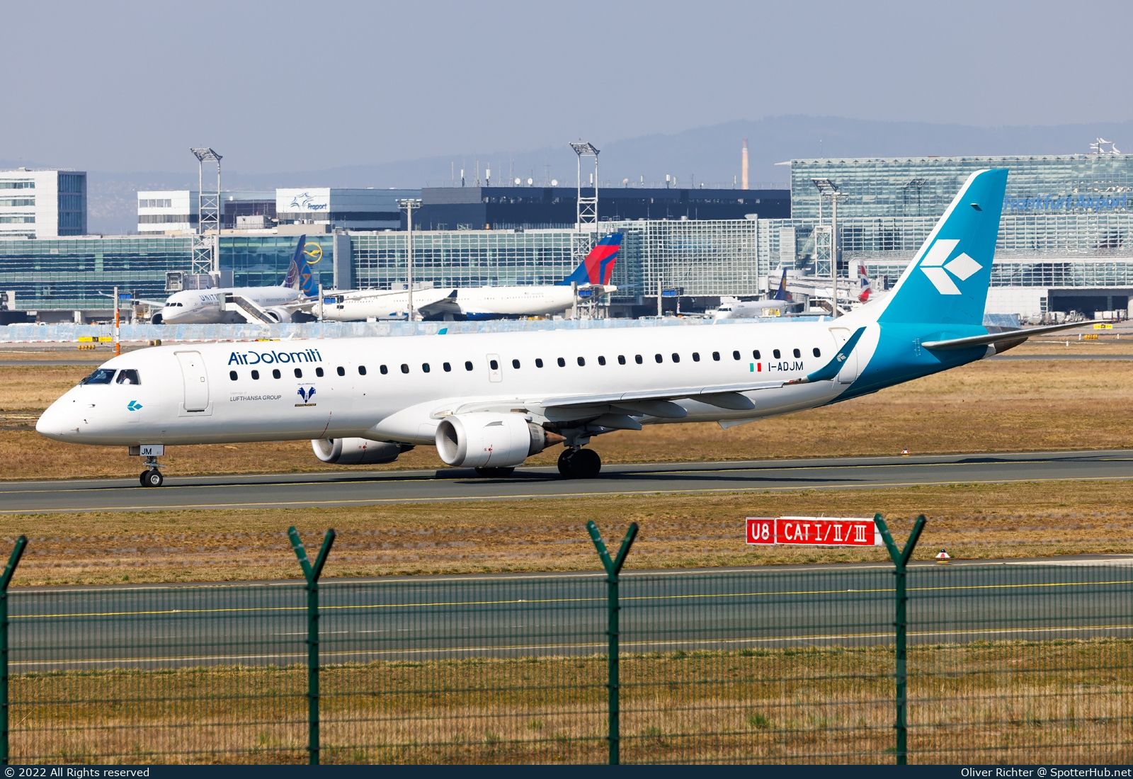 Photo of I-ADJM - Embraer ERJ-195LR operated by Air Dolomiti