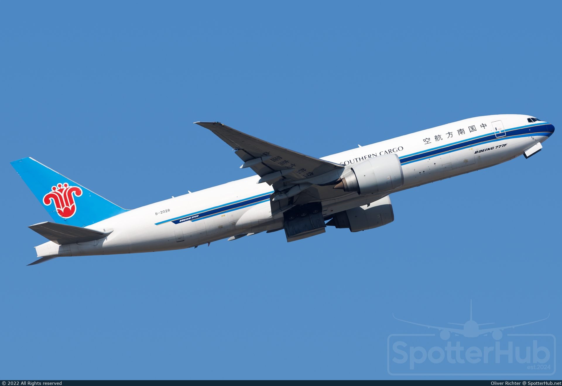 Photo of B-2028 - Boeing 777-F1B operated by China Southern Cargo