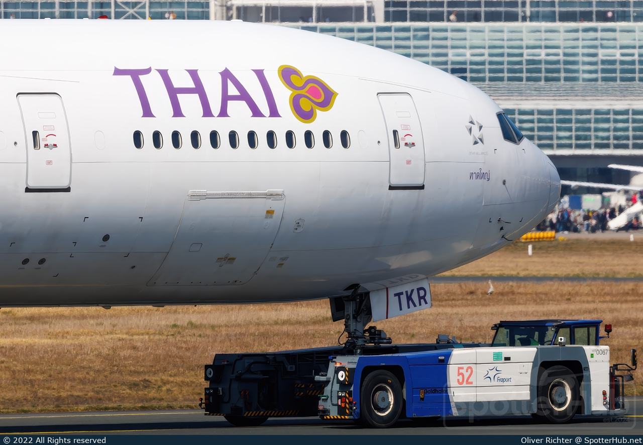 Photo of HS-TKR - Boeing 777-3AL(ER) operated by Thai Airways International