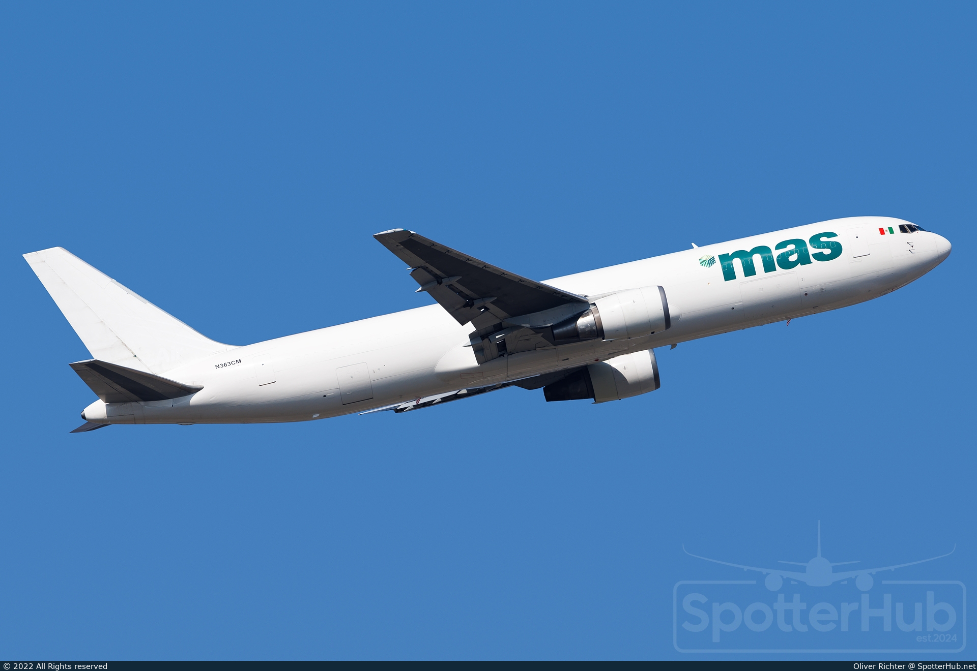 Photo of N363CM - Boeing 767-338(ER)(BDSF) operated by MAS Air Cargo