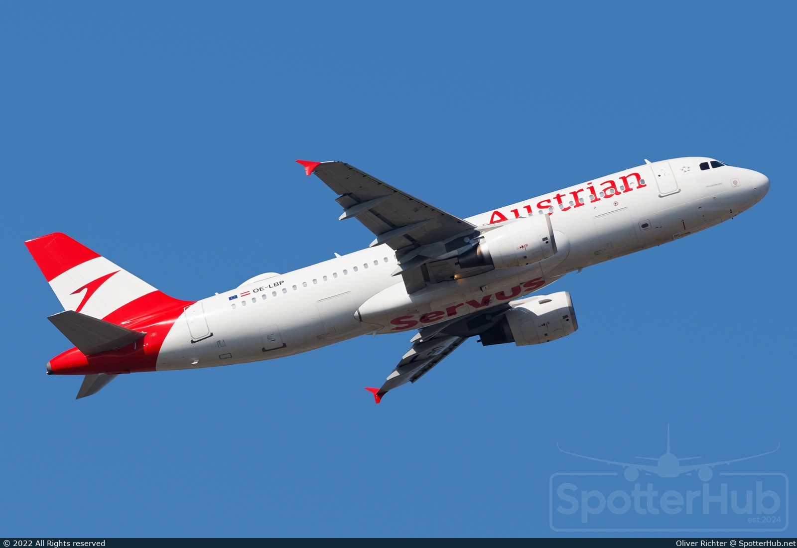 Photo of OE-LBP - Airbus A320-214 operated by Austrian Airlines