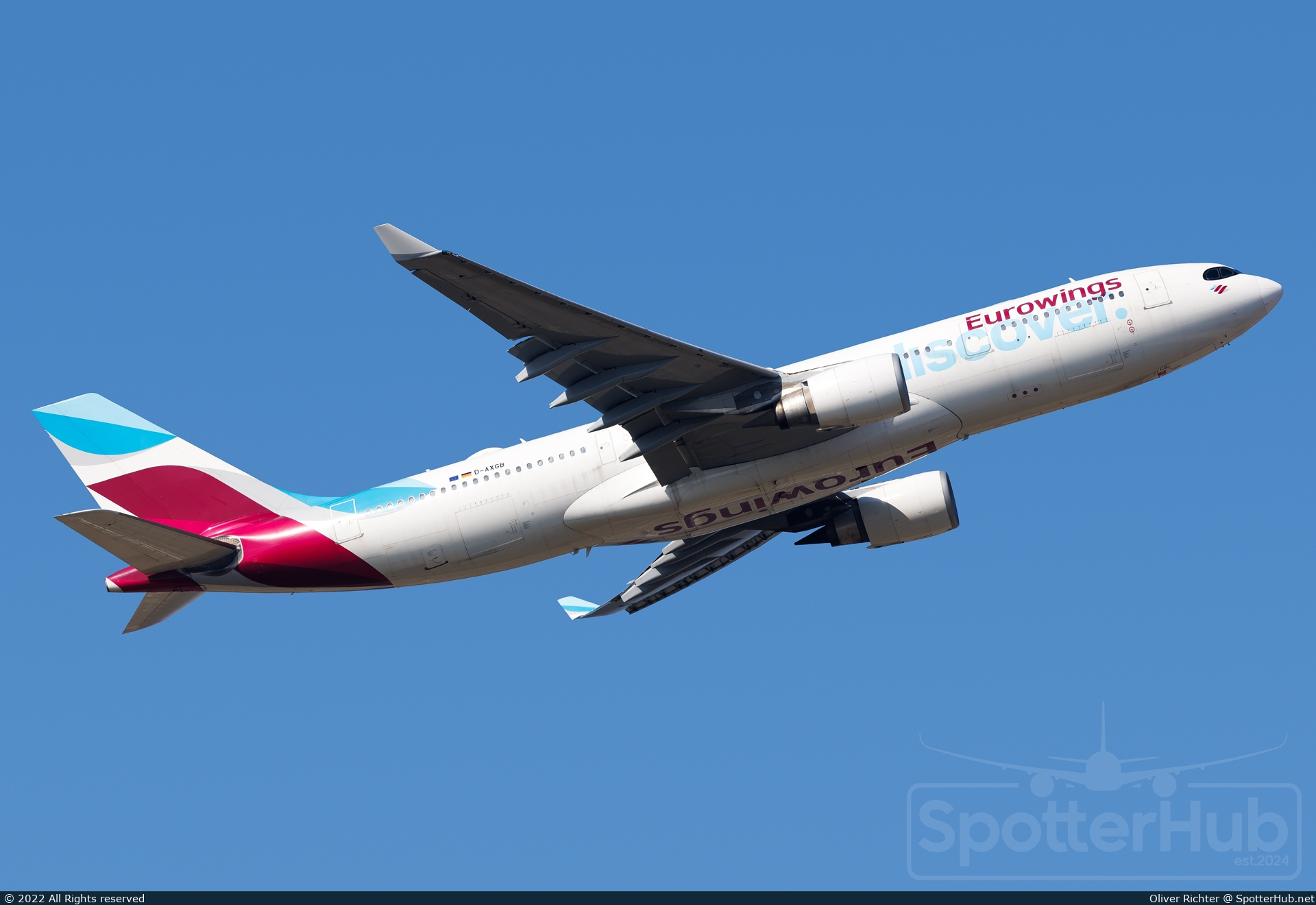 Photo of D-AXGB - Airbus A330-203 operated by Eurowings Discover