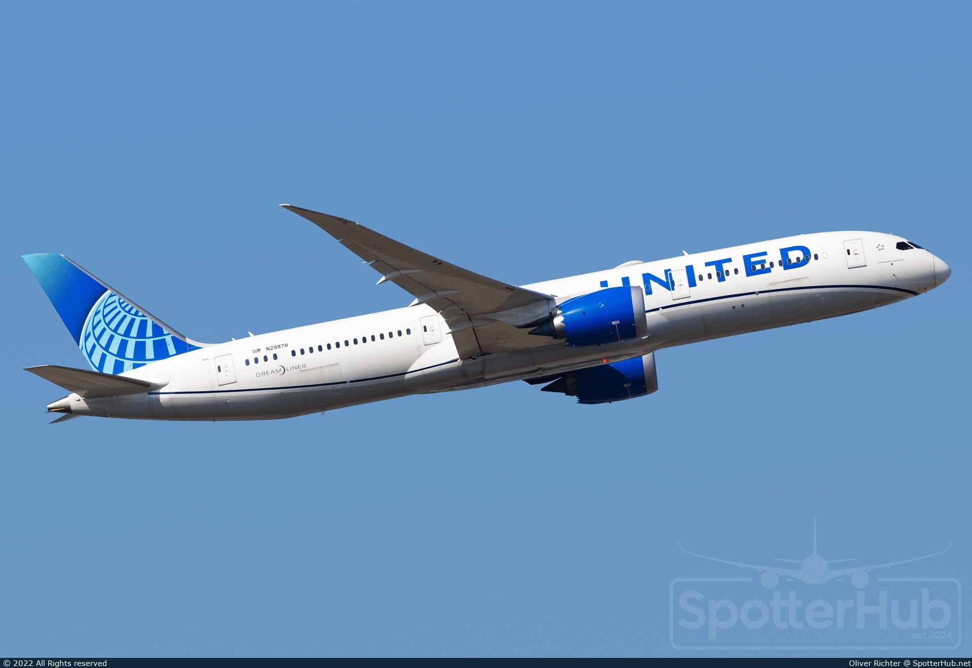 Photo of N29978 - Boeing 787-9 Dreamliner operated by United Airlines