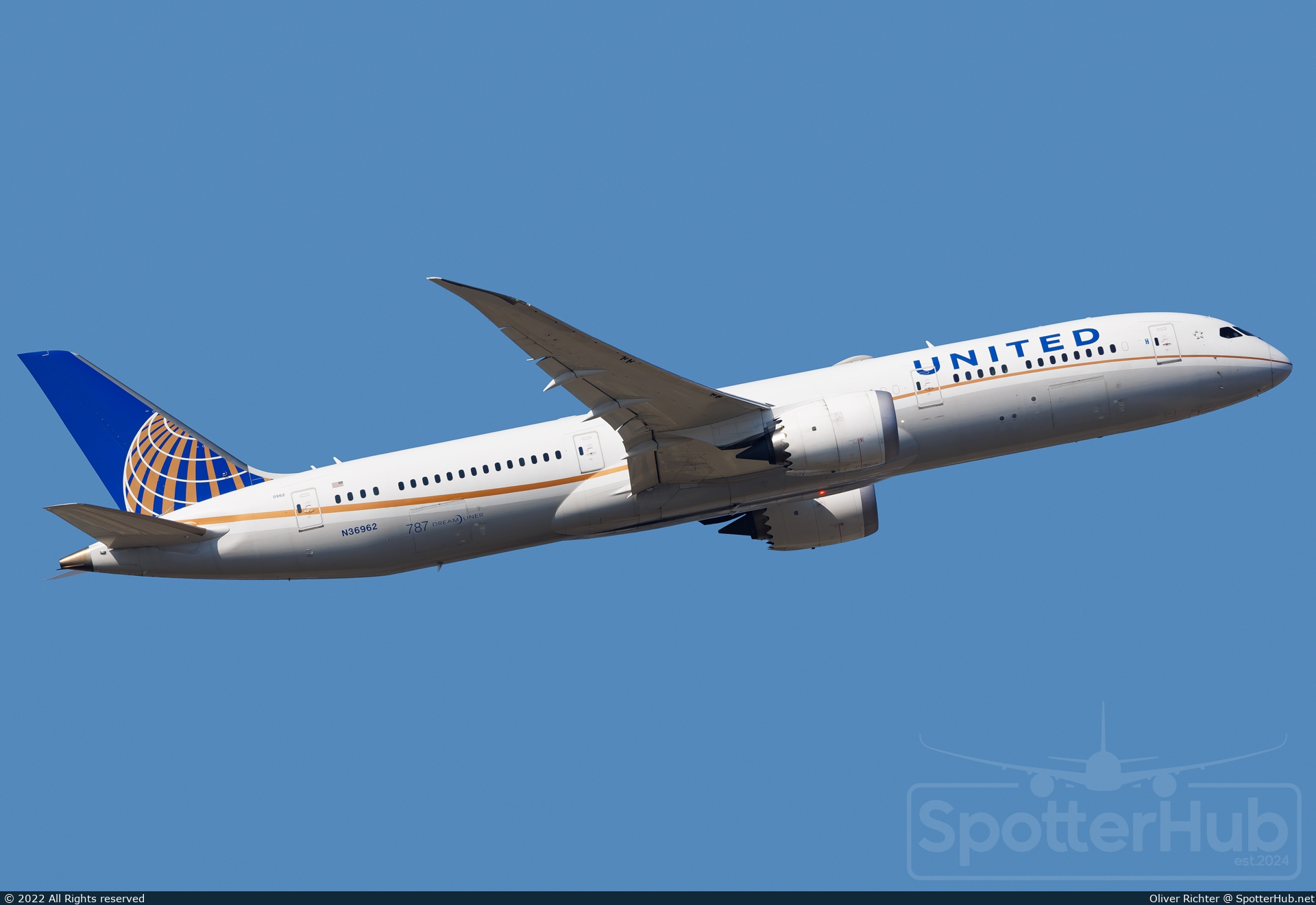 Photo of N36962 - Boeing 787-9 Dreamliner operated by United Airlines