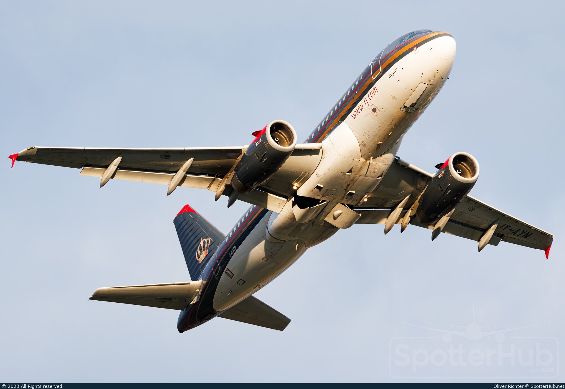 Photo of JY-AYN - Airbus A319-132 operated by Royal Jordanian Airlines