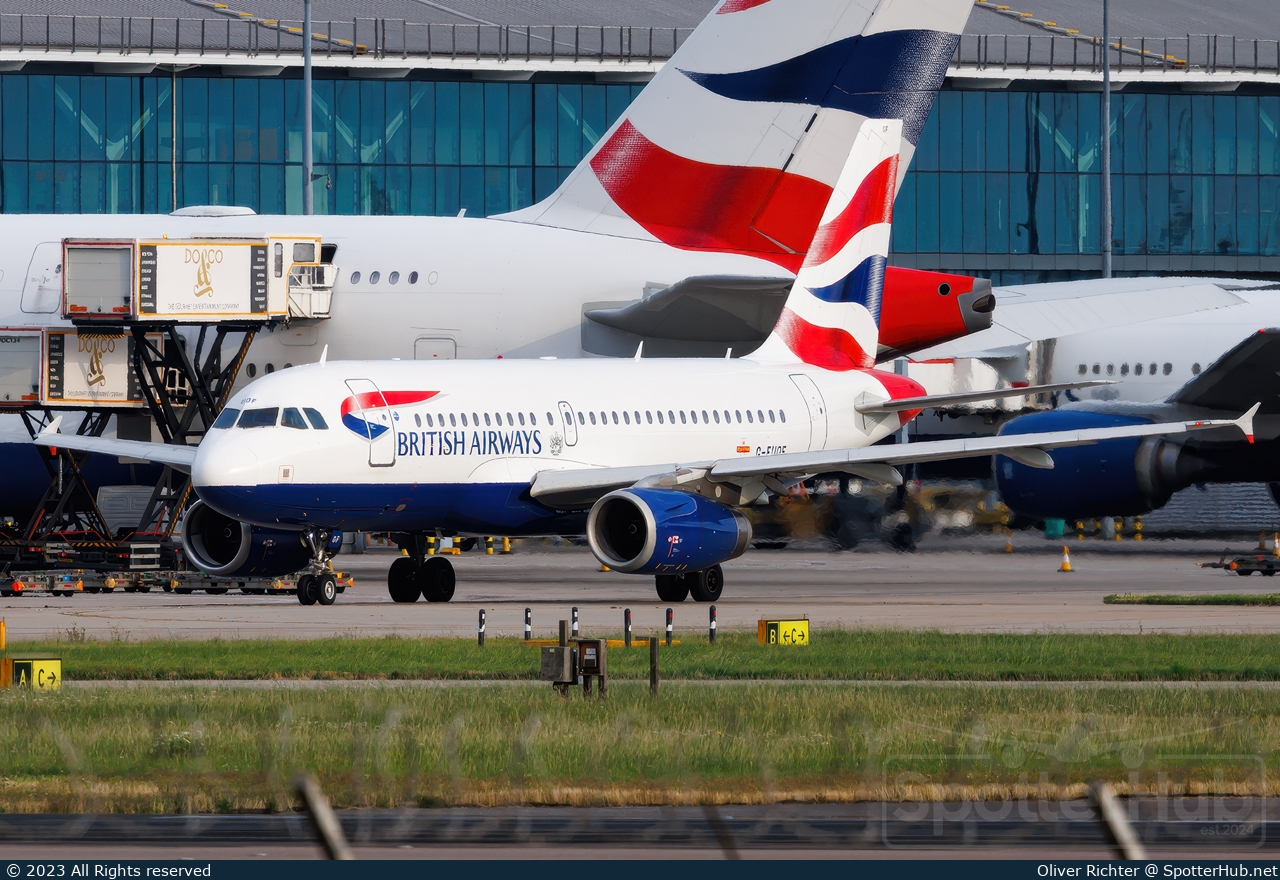Photo of G-EUOF - Airbus A319-131 operated by British Airways