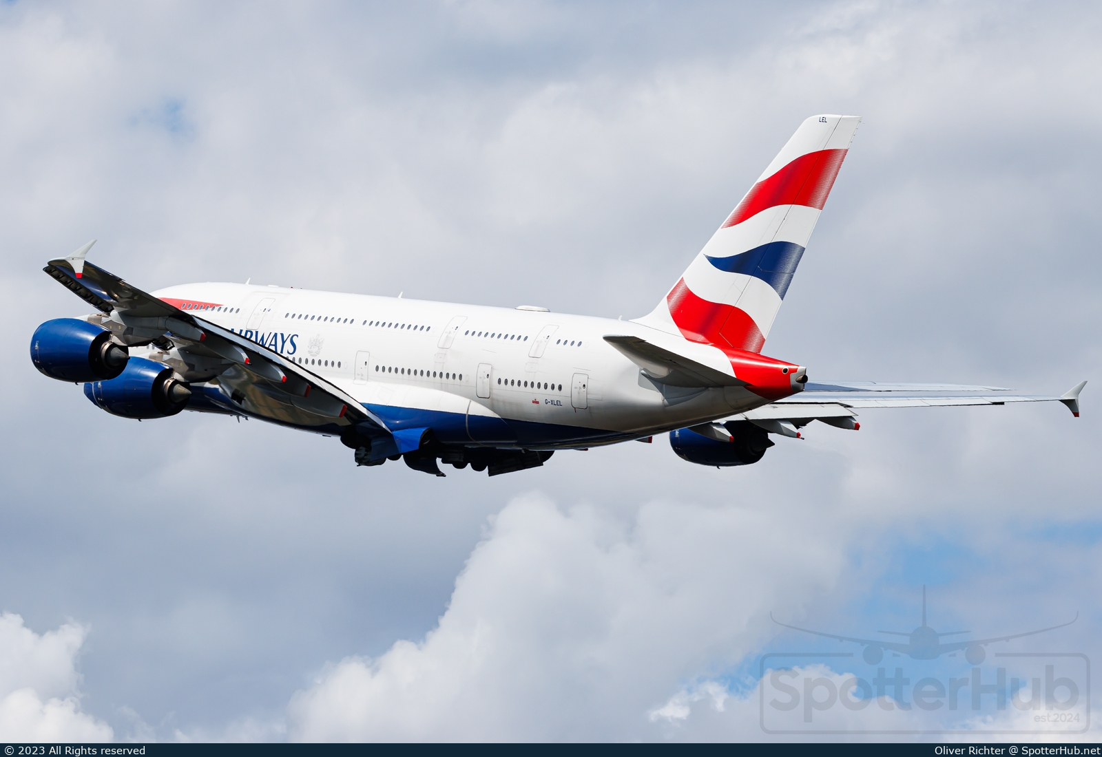 Photo of G-XLEL - Airbus A380-841 operated by British Airways