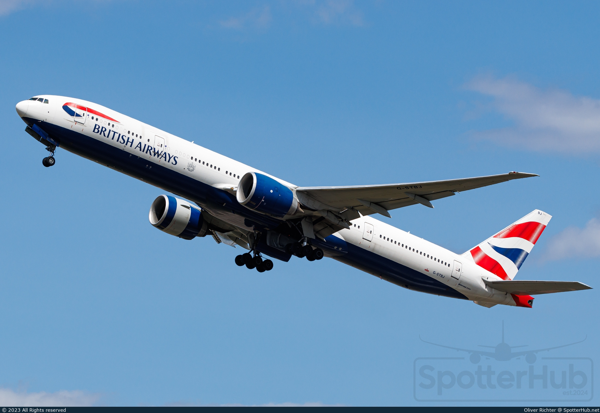 Photo of G-STBJ - Boeing 777-336(ER) operated by British Airways