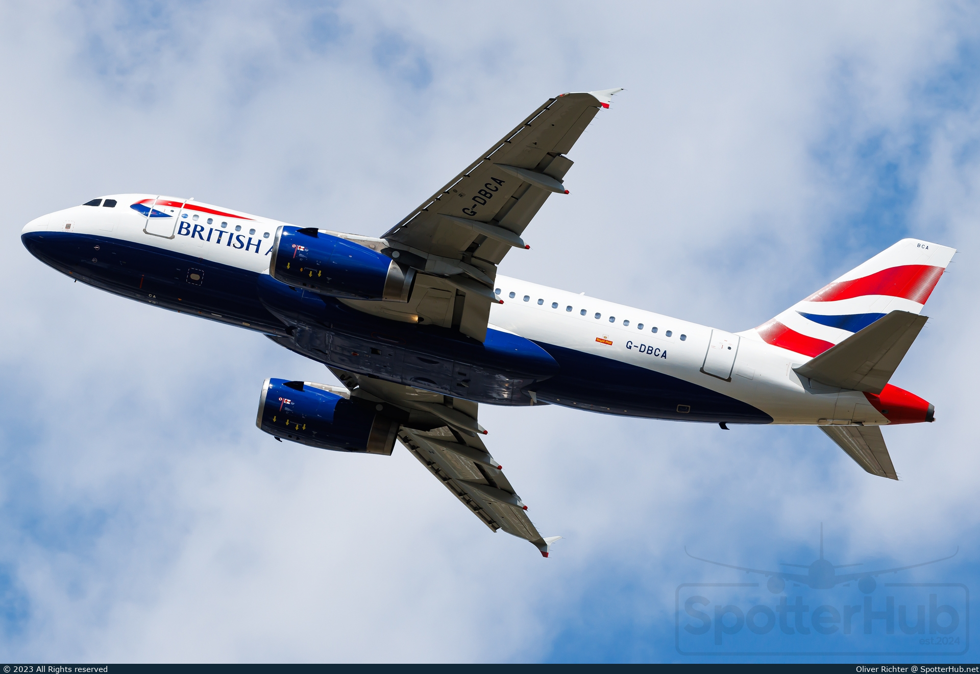 Photo of G-DBCA - Airbus A319-131 operated by British Airways