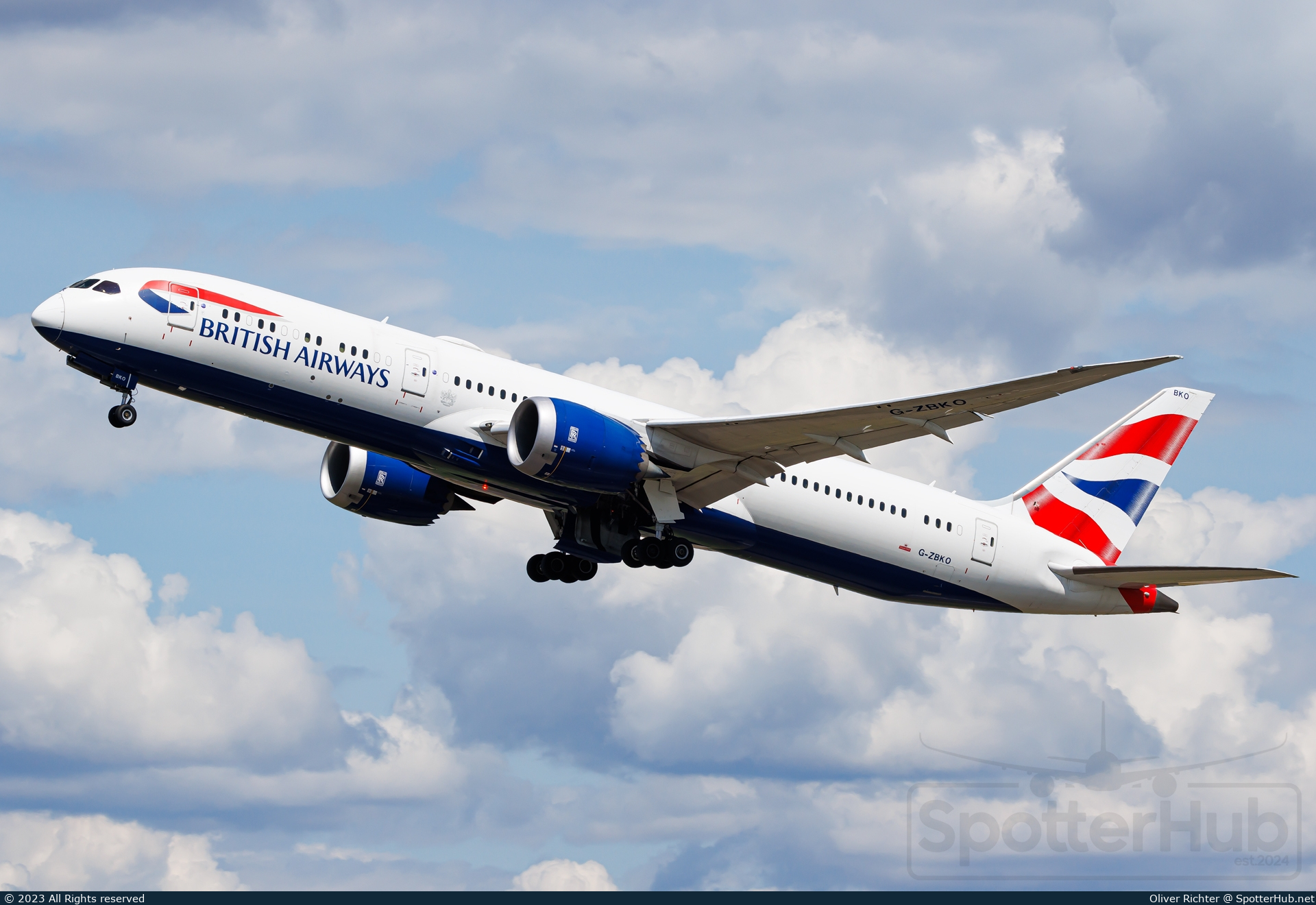 Photo of G-ZBKO - Boeing 787-9 Dreamliner operated by British Airways
