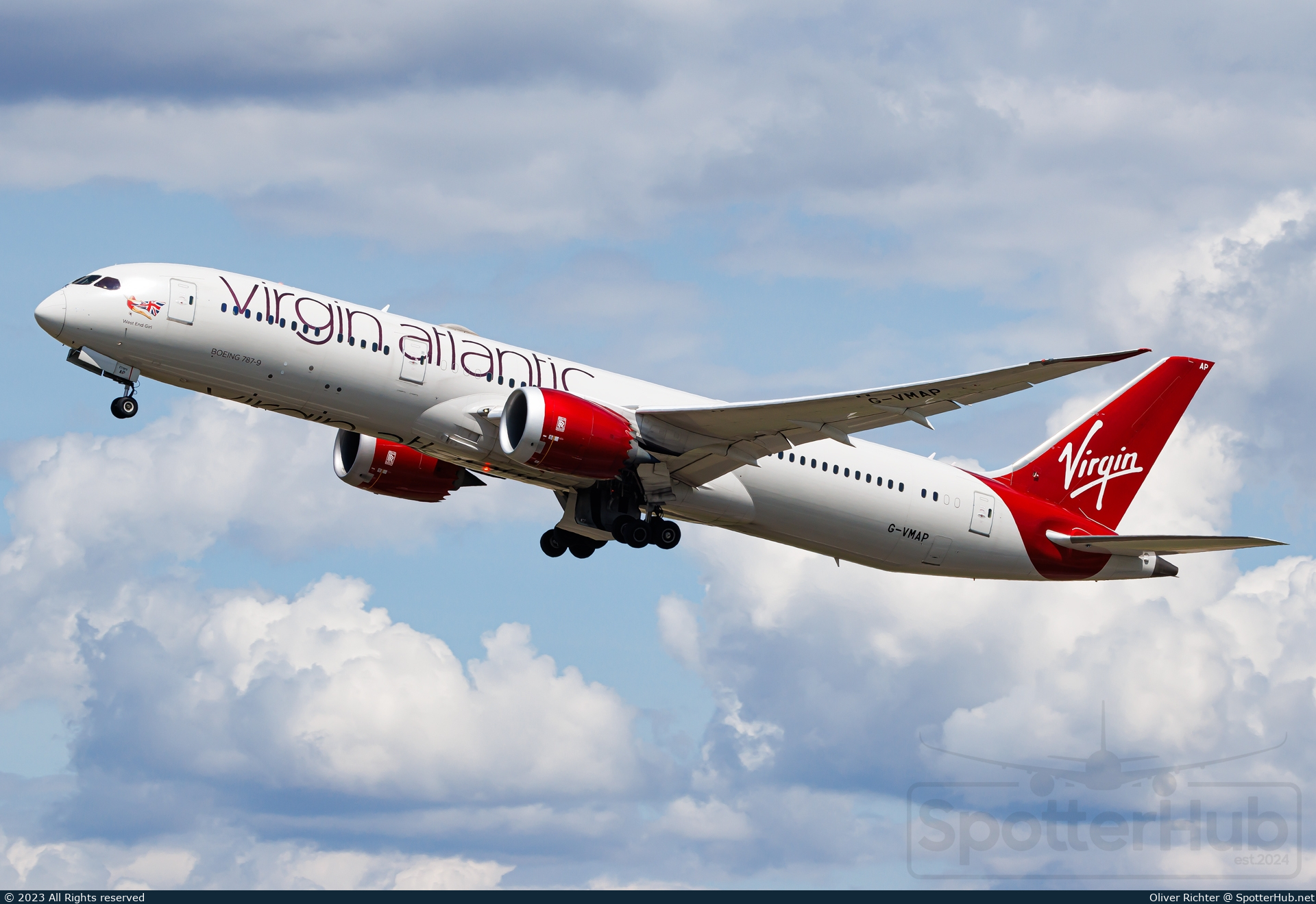 Photo of G-VMAP - Boeing 787-9 Dreamliner operated by Virgin Atlantic Airways