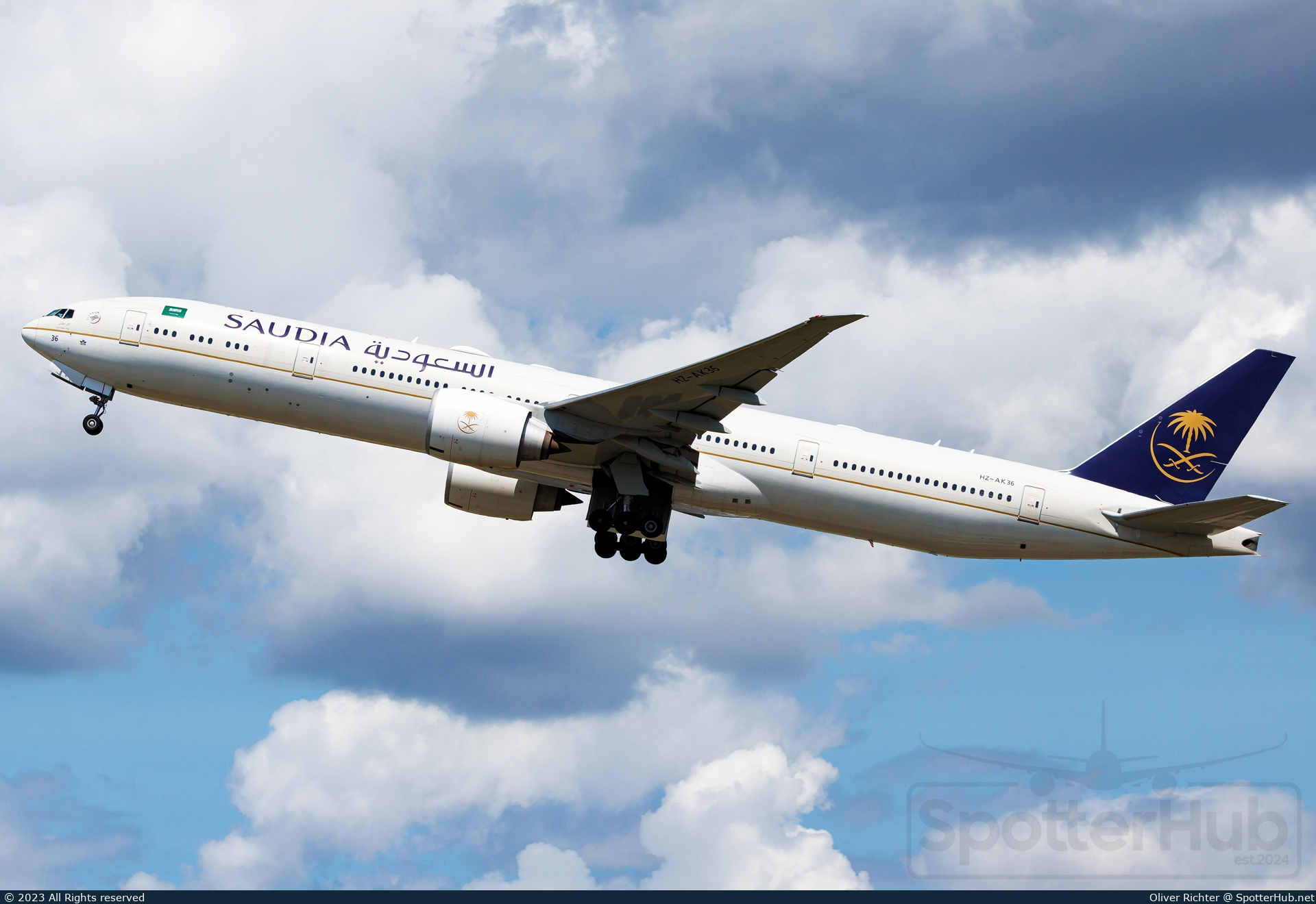 Photo of HZ-AK36 - Boeing 777-3FG(ER) operated by Saudia