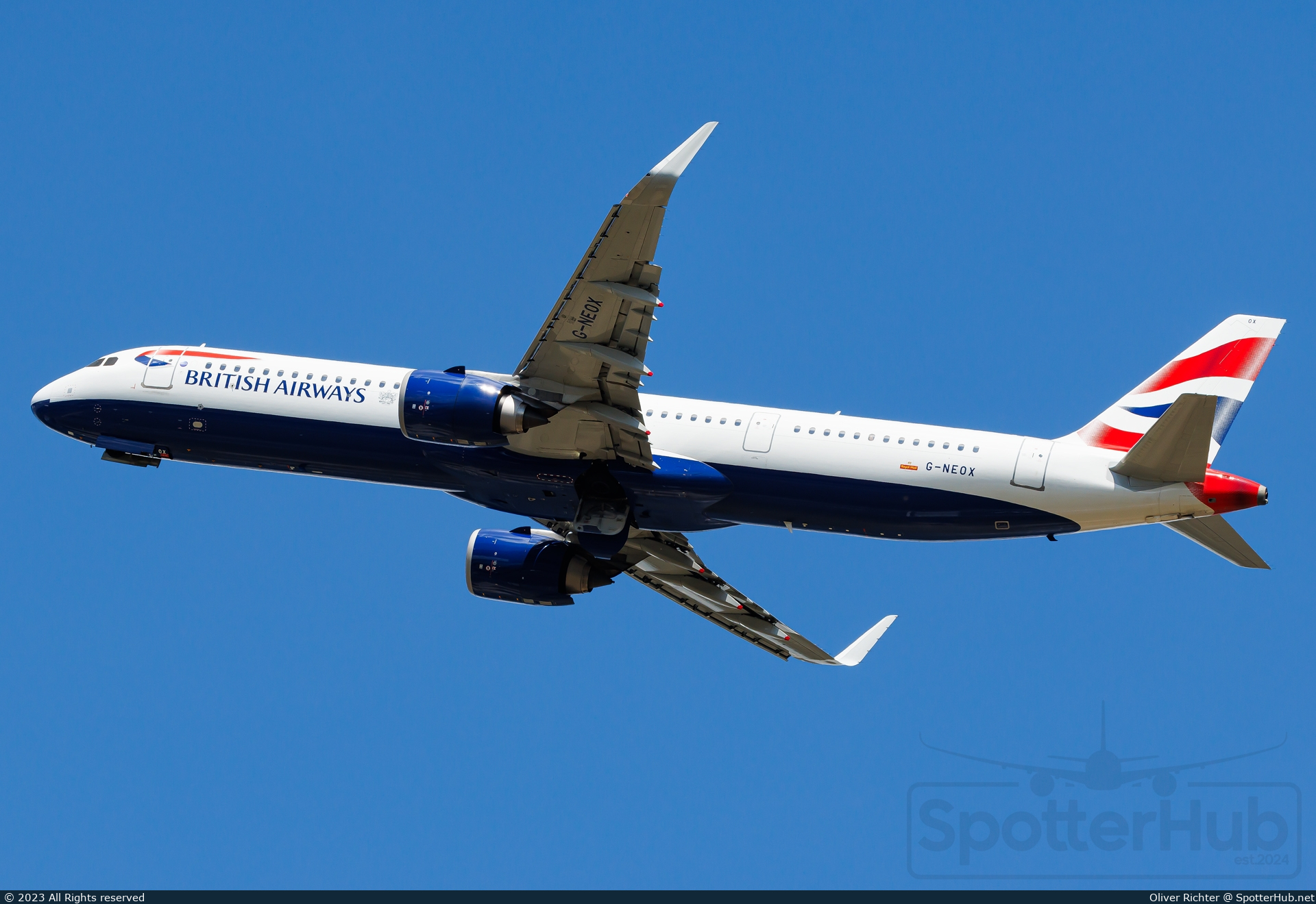 Photo of G-NEOX - Airbus A321-251NX operated by British Airways