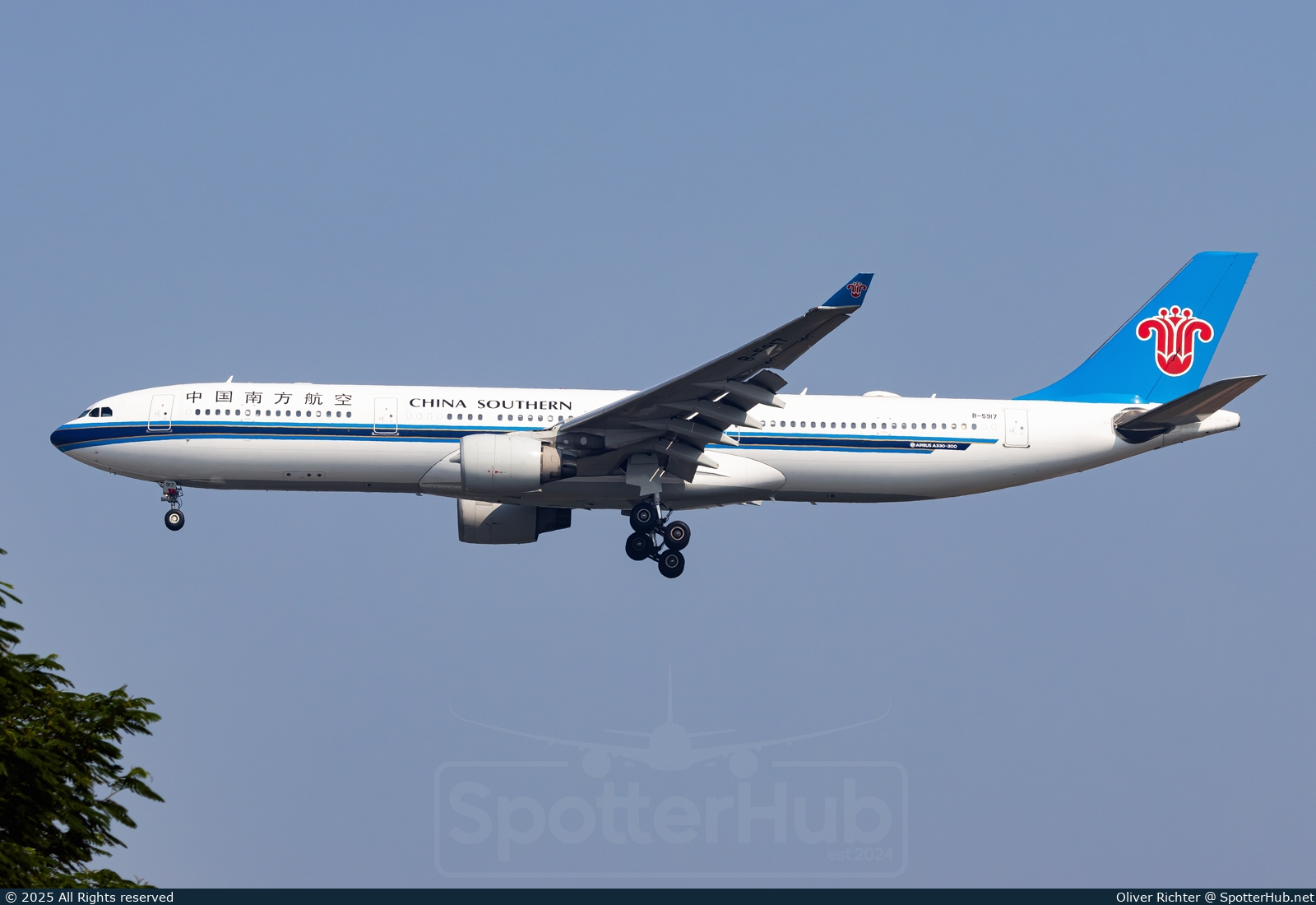 Photo of B-5917 - Airbus A330-323 operated by China Southern Airlines