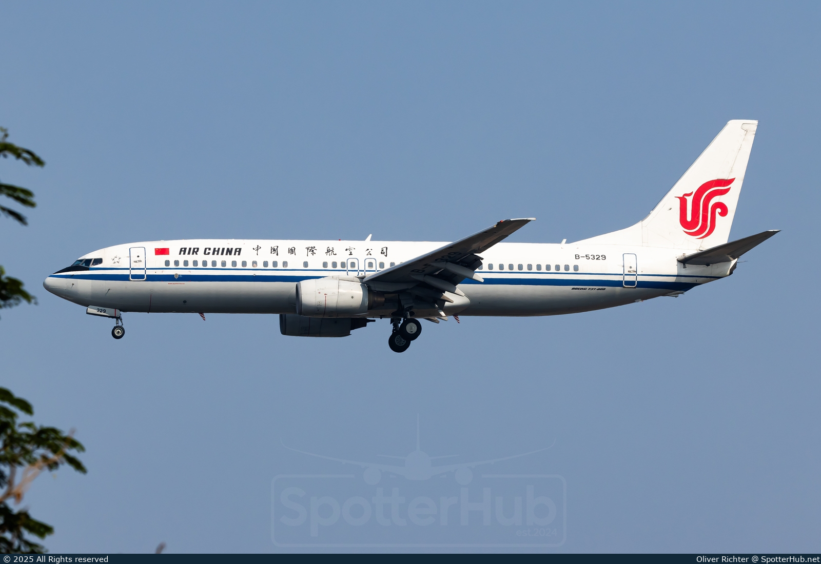 Photo of B-5329 - Boeing 737-86N operated by Air China