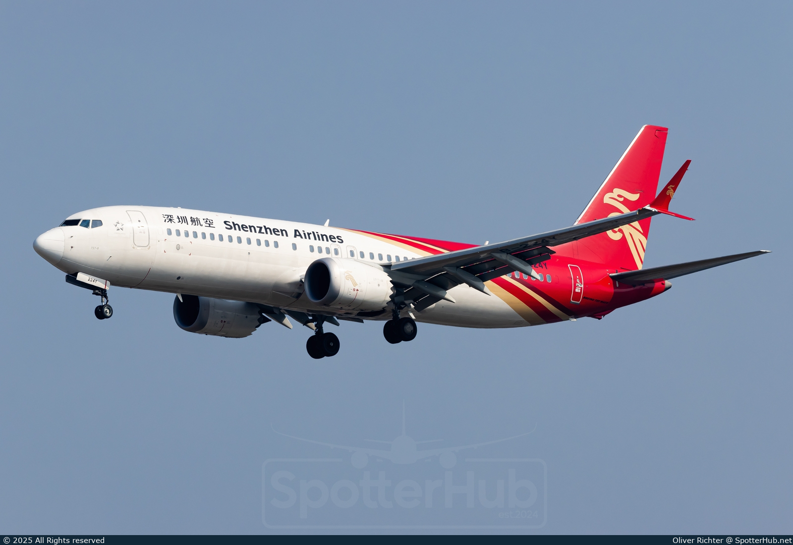 Photo of B-224Y - Boeing 737 MAX 8 operated by Shenzhen Airlines