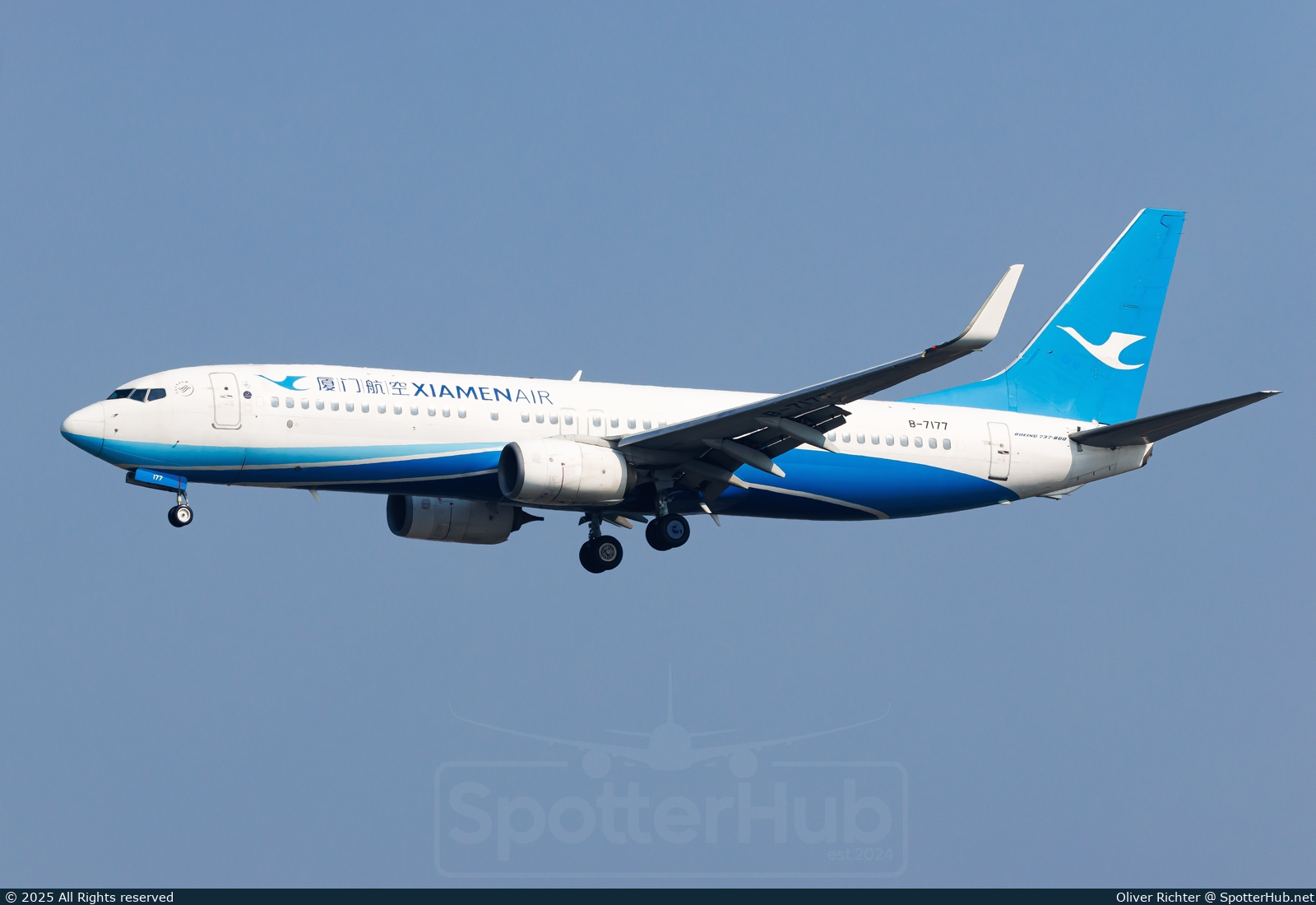 Photo of B-7177 - Boeing 737-85C operated by Xiamen Airlines