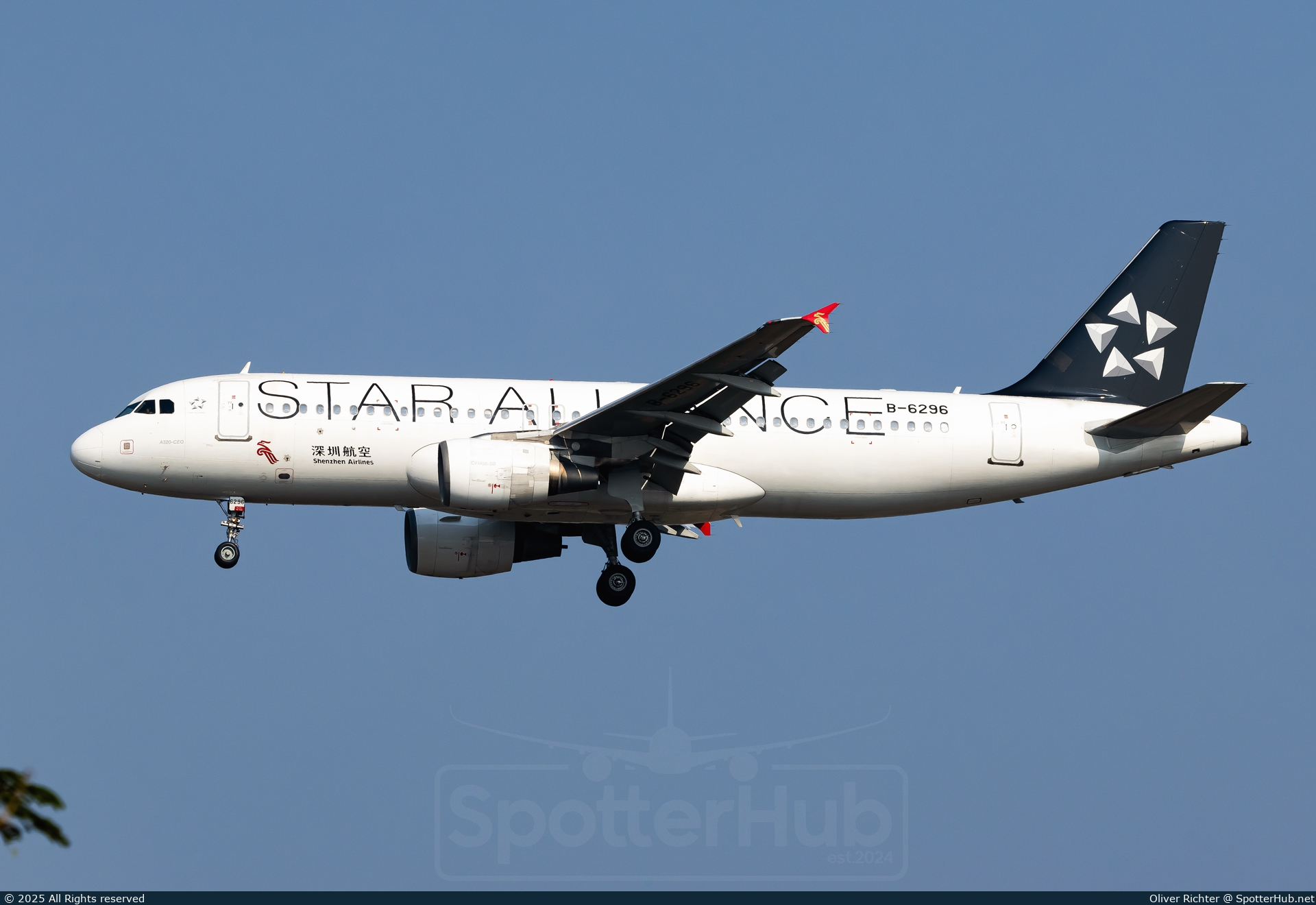 Photo of B-6296 - Airbus A320-214 operated by Shenzhen Airlines