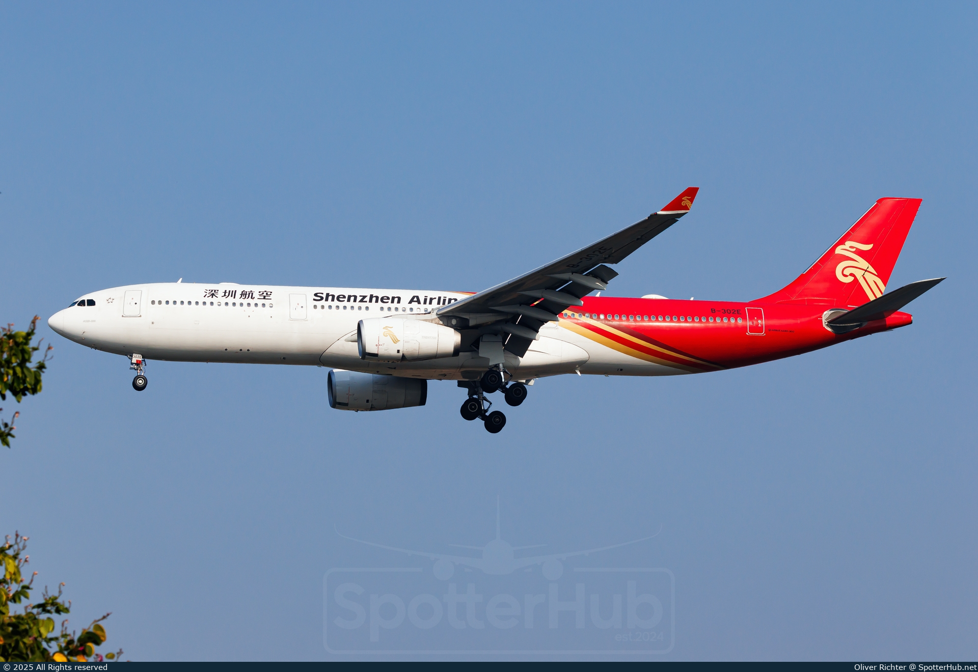 Photo of B-302E - Airbus A330-343 operated by Shenzhen Airlines