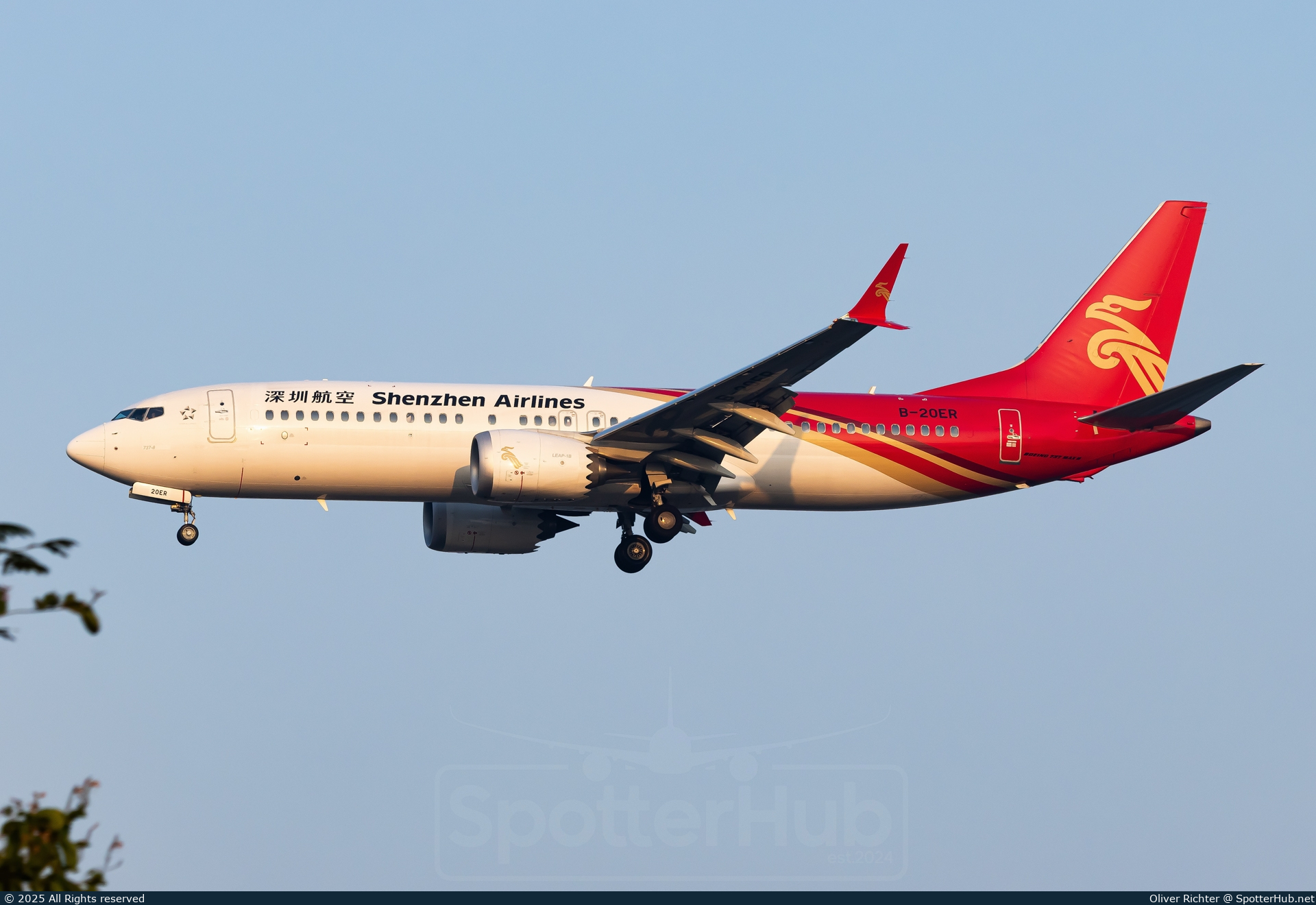 Photo of B-20ER - Boeing 737 MAX 8 operated by Shenzhen Airlines