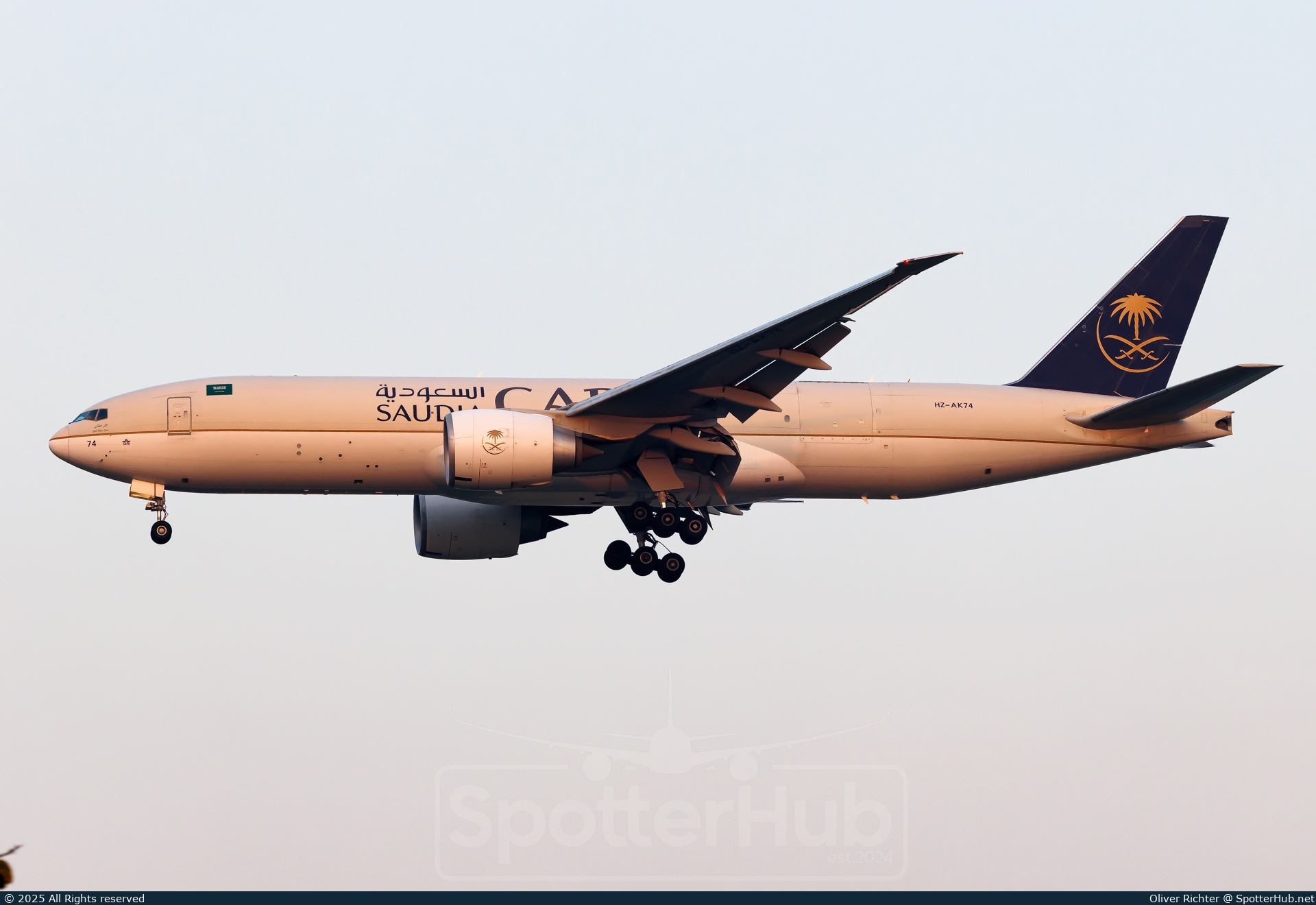 Photo of HZ-AK74 - Boeing 777-FFG operated by Saudia Cargo