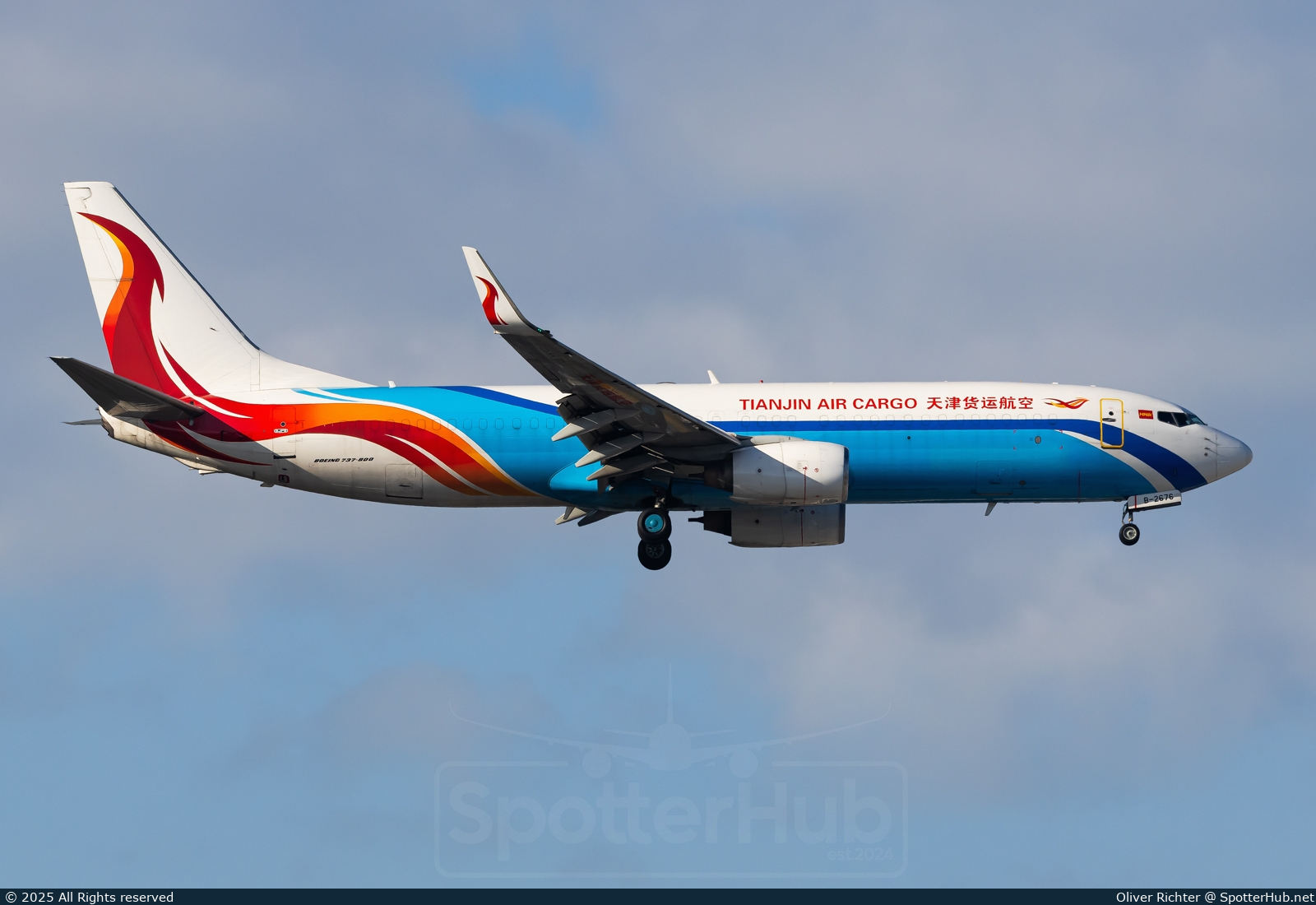 Photo of B-2676 - Boeing 737-84P(BCF) operated by Tianjin Air Cargo
