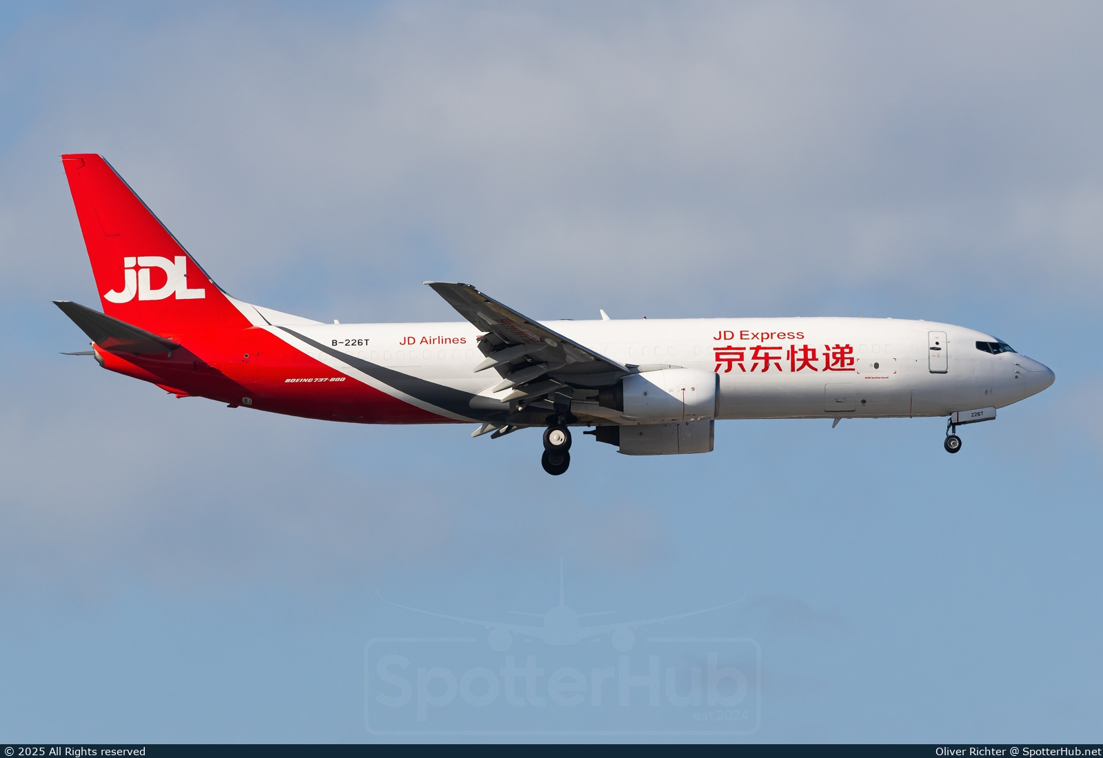Photo of B-226T - Boeing 737-81B(BCF) operated by JD Airlines