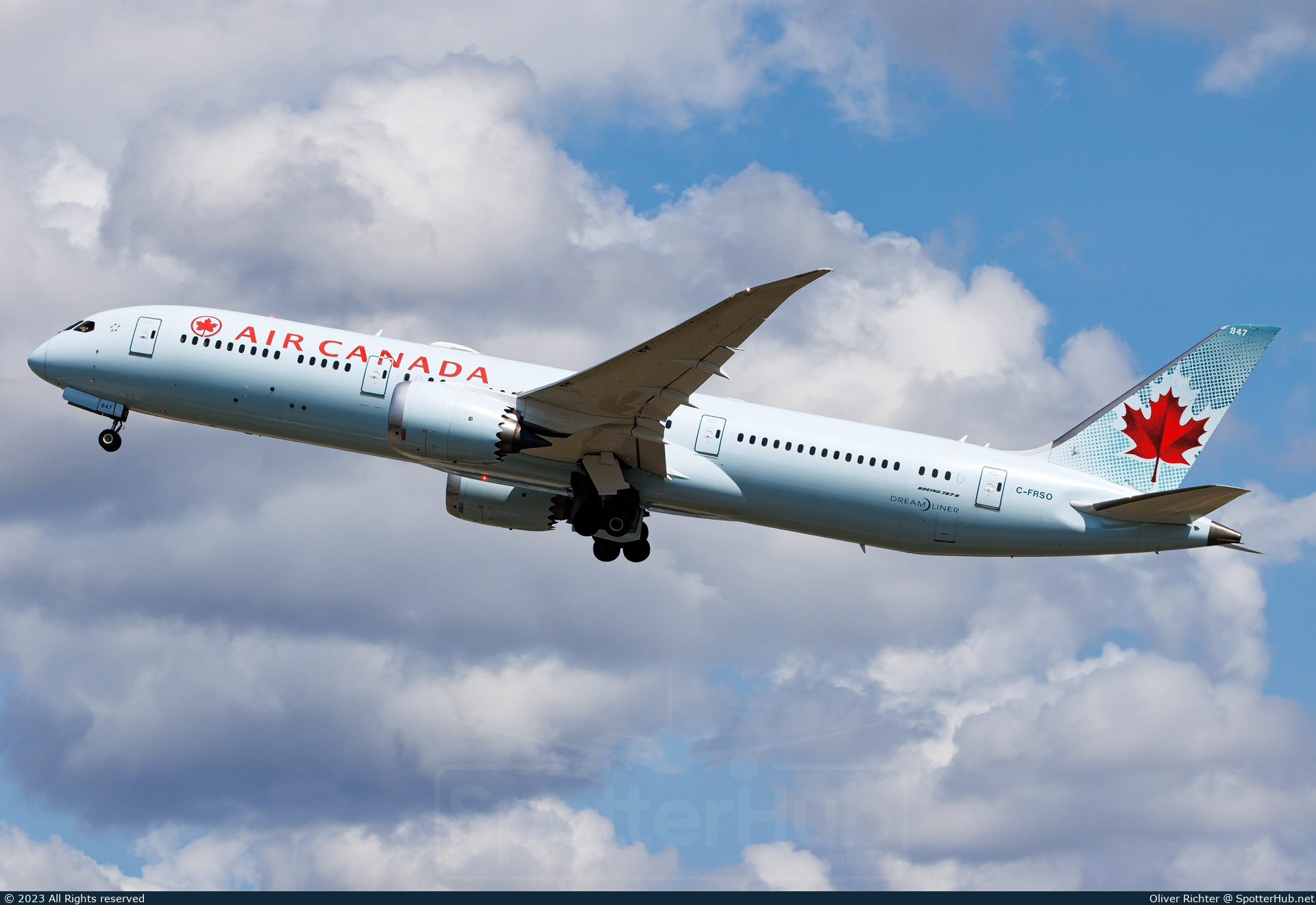 Photo of C-FRSO - Boeing 787-9 Dreamliner operated by Air Canada