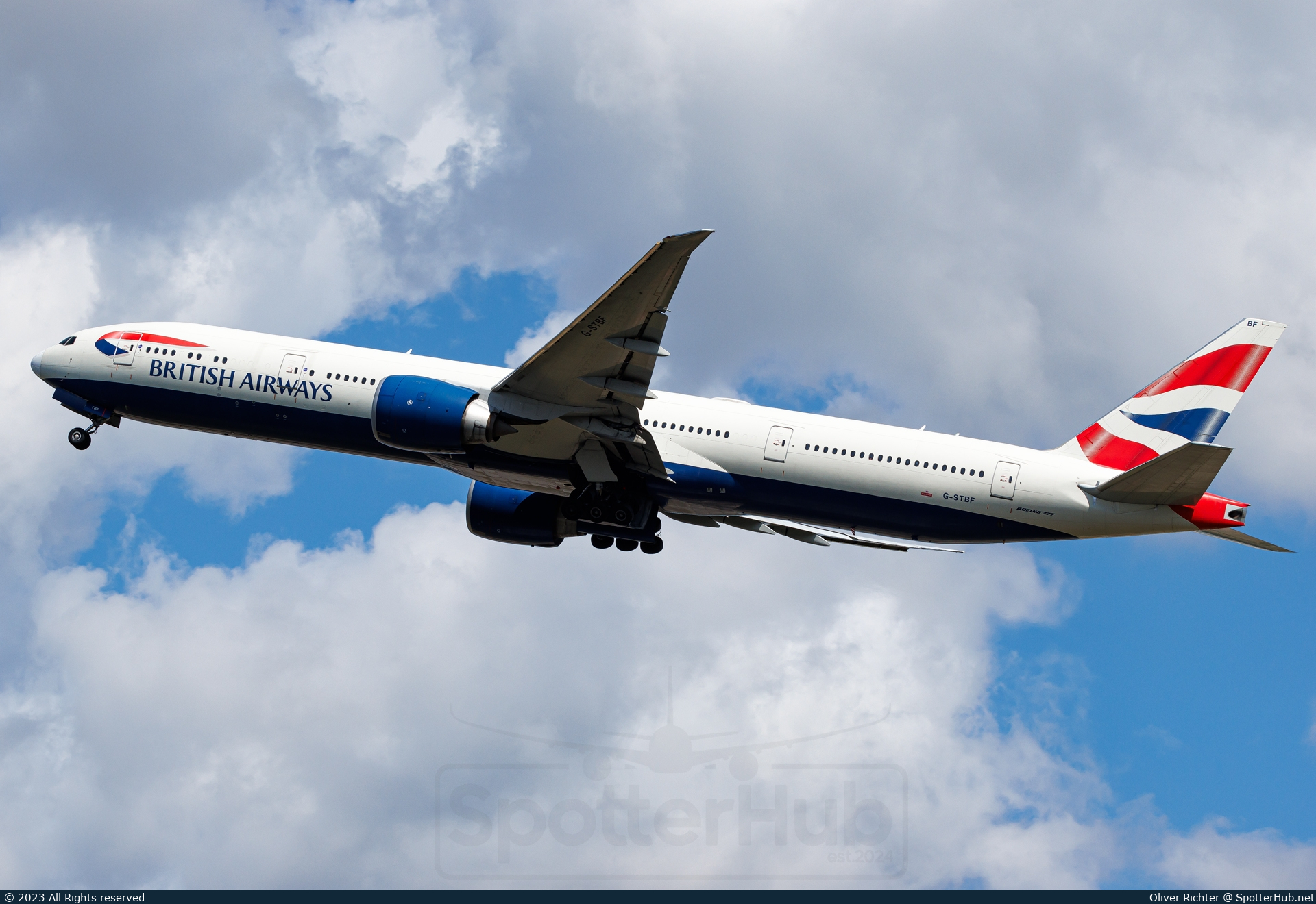 Photo of G-STBF - Boeing 777-336(ER) operated by British Airways