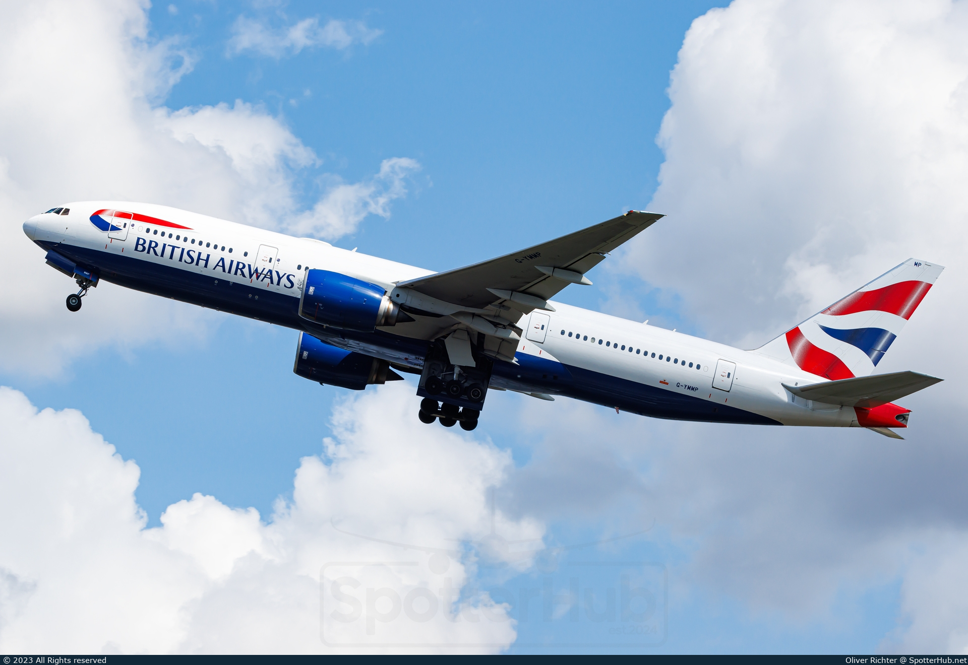 Photo of G-YMMP - Boeing 777-236(ER) operated by British Airways