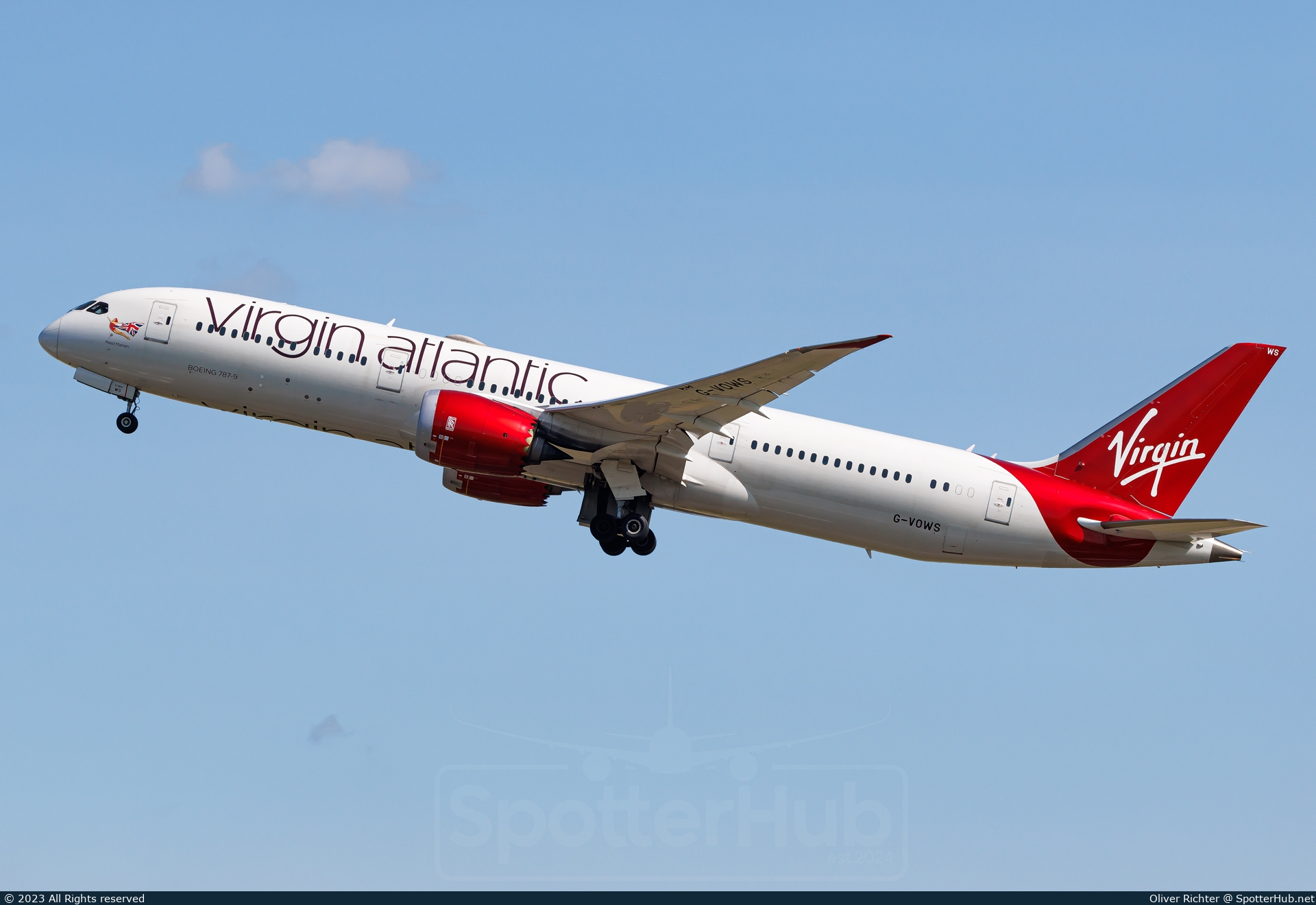 Photo of G-VOWS - Boeing 787-9 Dreamliner operated by Virgin Atlantic Airways