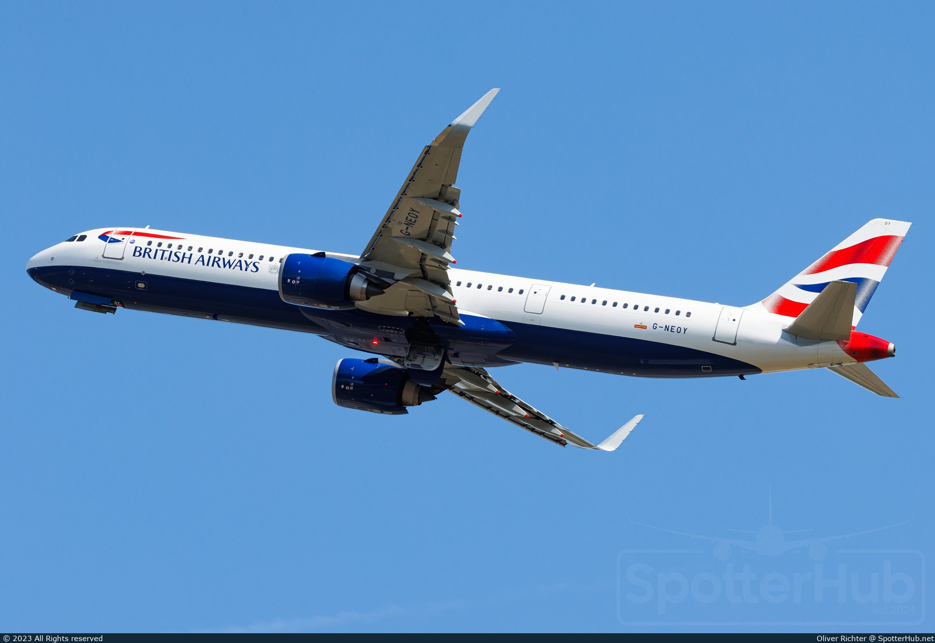 Photo of G-NEOY - Airbus A321-251NX operated by British Airways