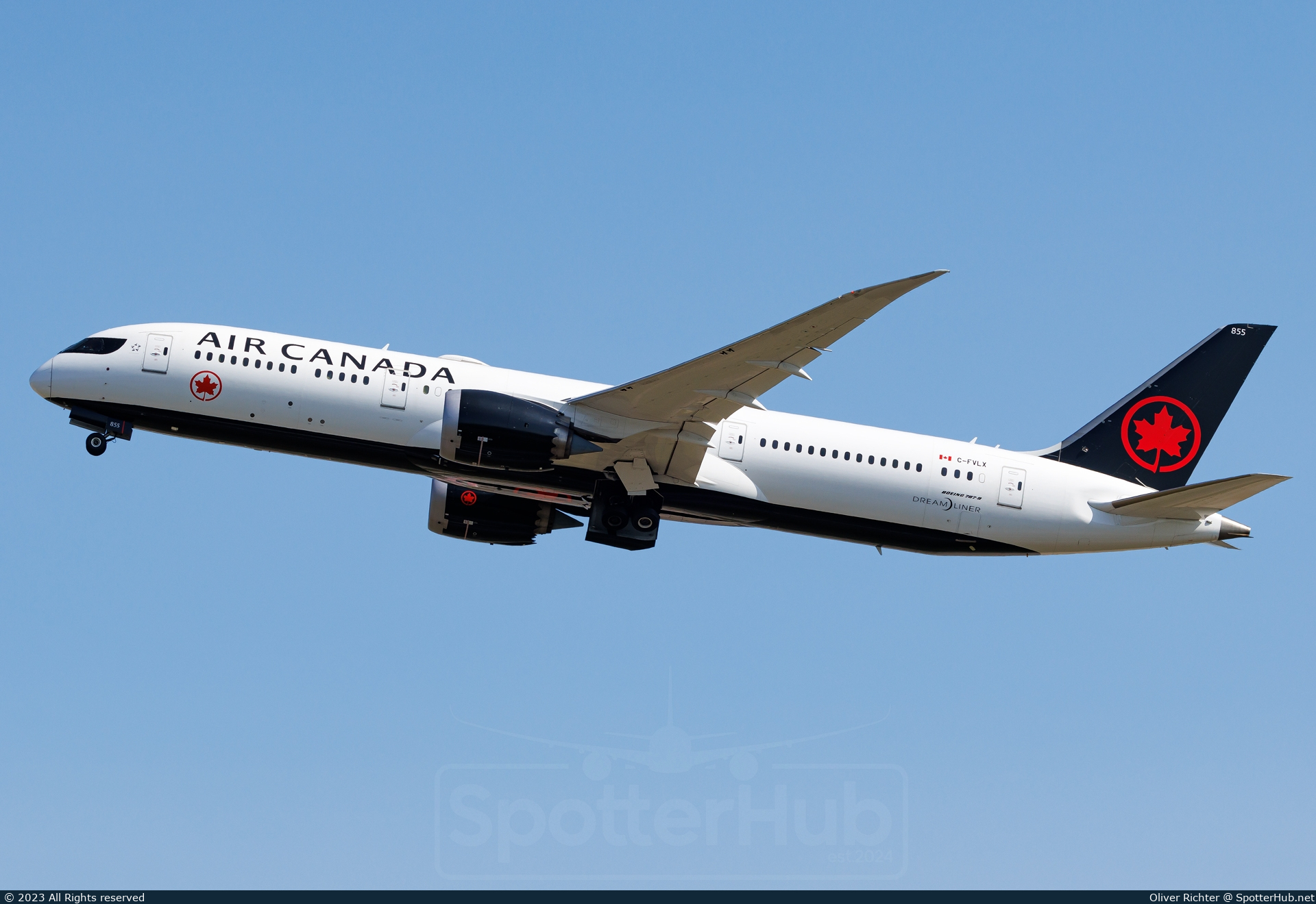 Photo of C-FVLX - Boeing 787-9 Dreamliner operated by Air Canada