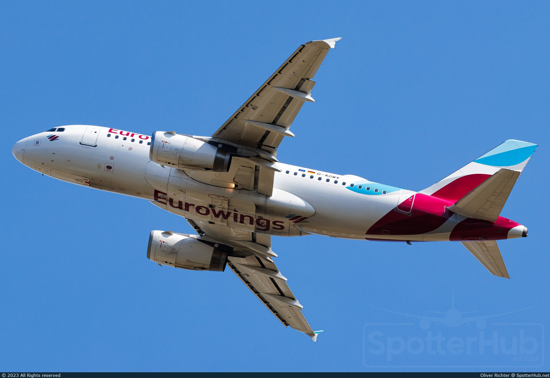 Photo of D-AGWV - Airbus A319-132 operated by Eurowings
