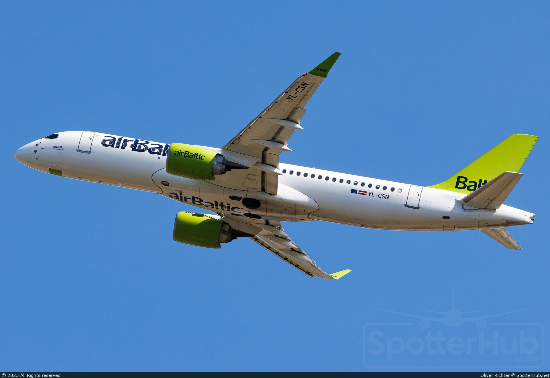 Photo of YL-CSN - Airbus A220-300 operated by airBaltic