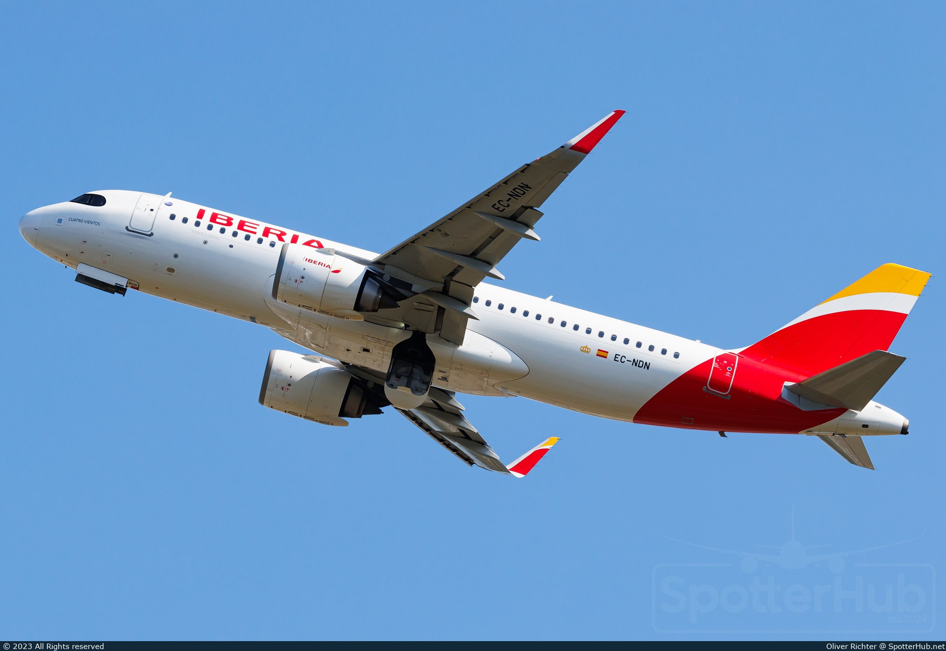Photo of EC-NDN - Airbus A320-251N operated by Iberia