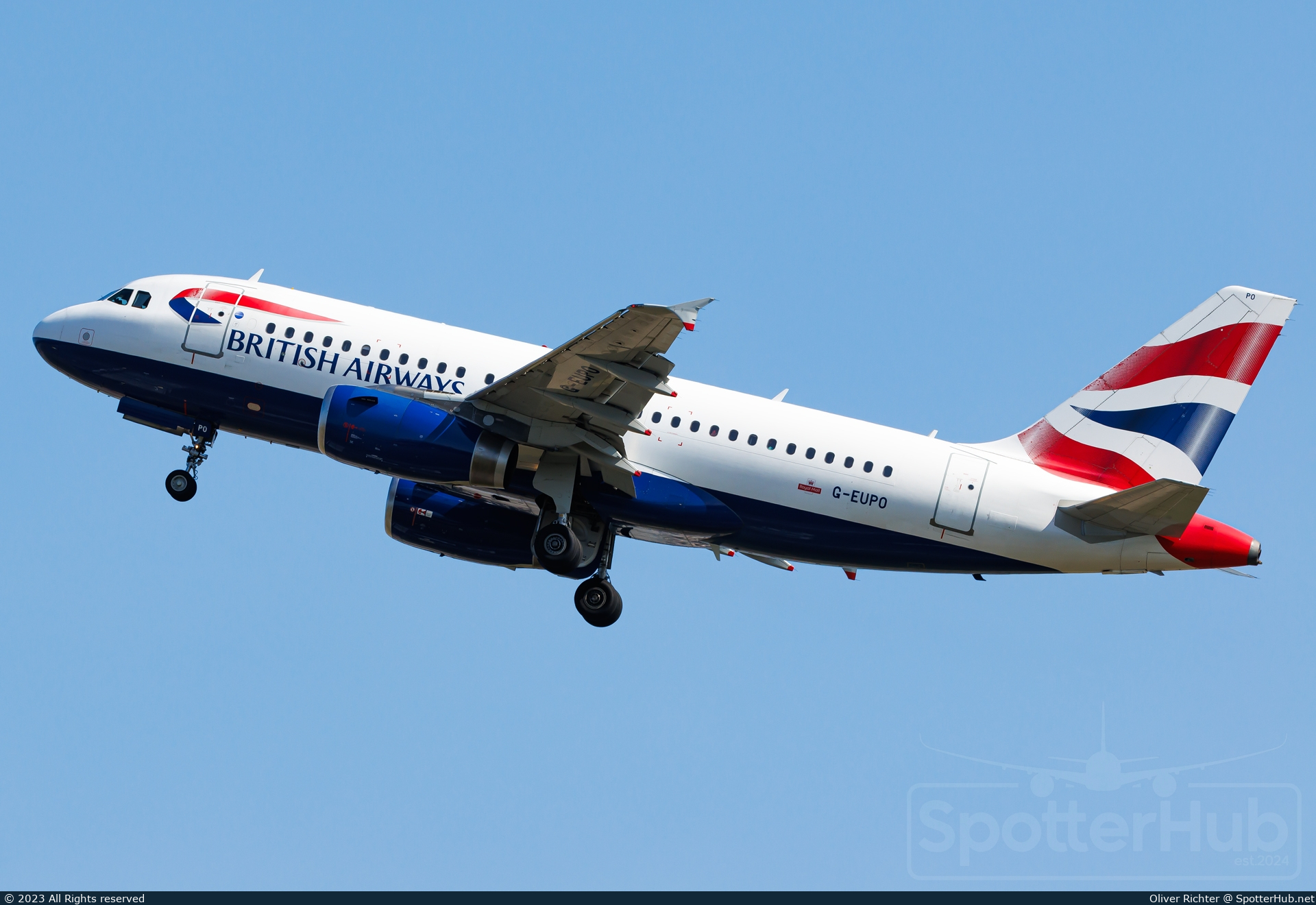 Photo of G-EUPO - Airbus A319-131 operated by British Airways