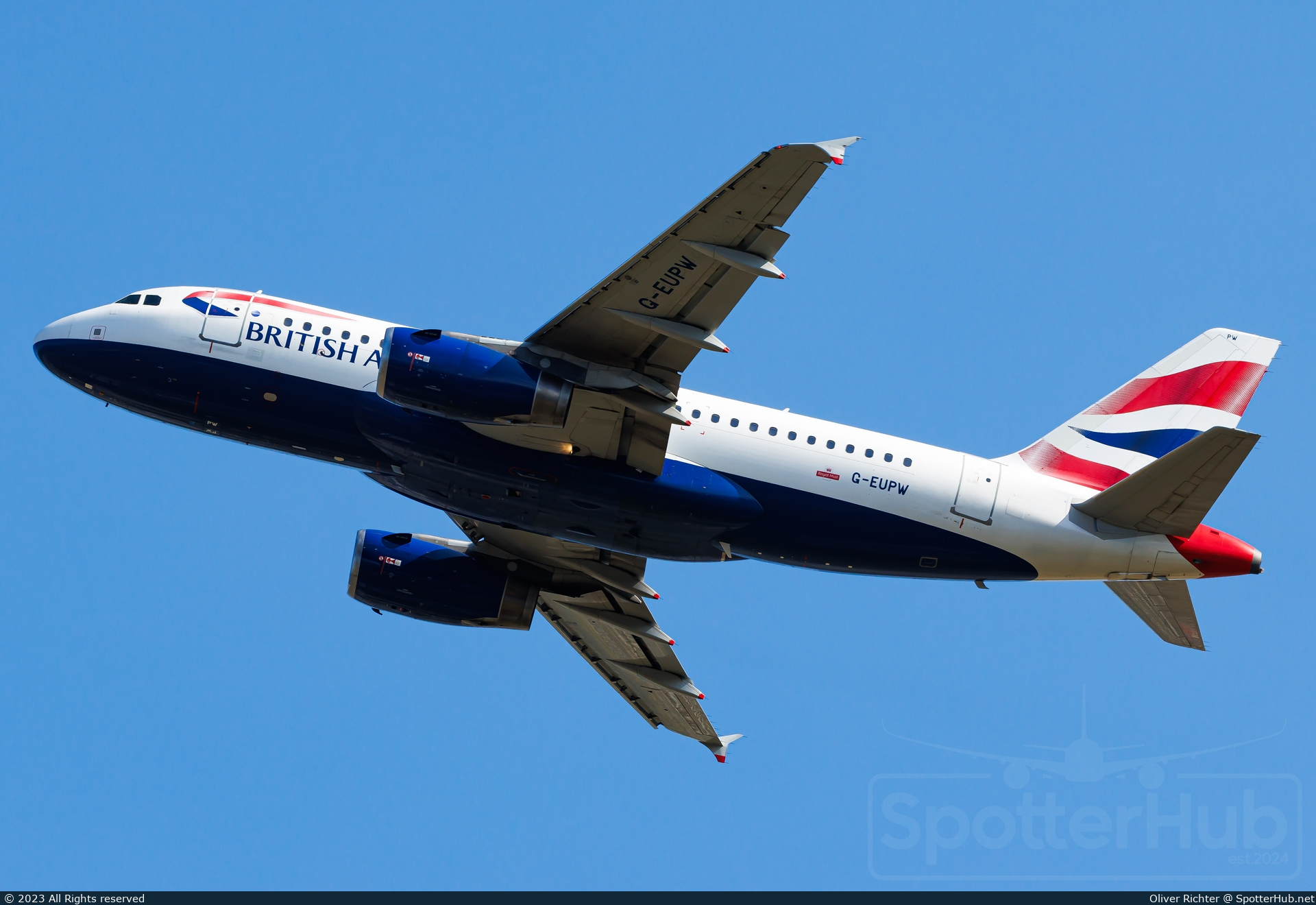 Photo of G-EUPW - Airbus A319-131 operated by British Airways