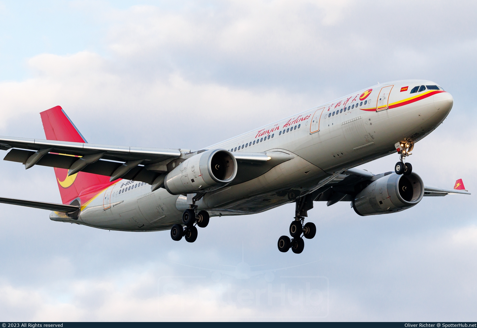 Photo of B-8596 - Airbus A330-243 operated by Tianjin Airlines