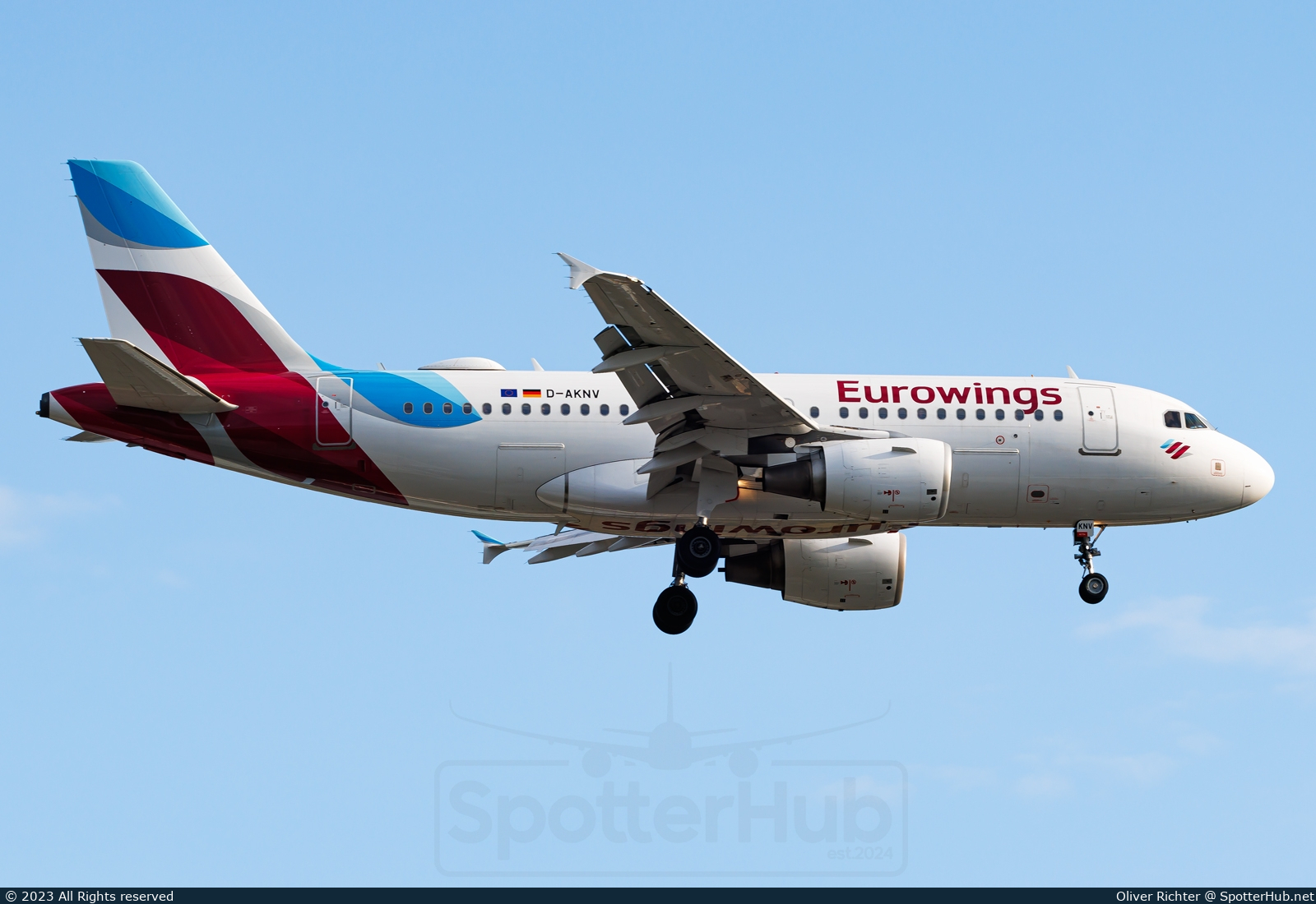 Photo of D-AKNV - Airbus A319-112 operated by Eurowings