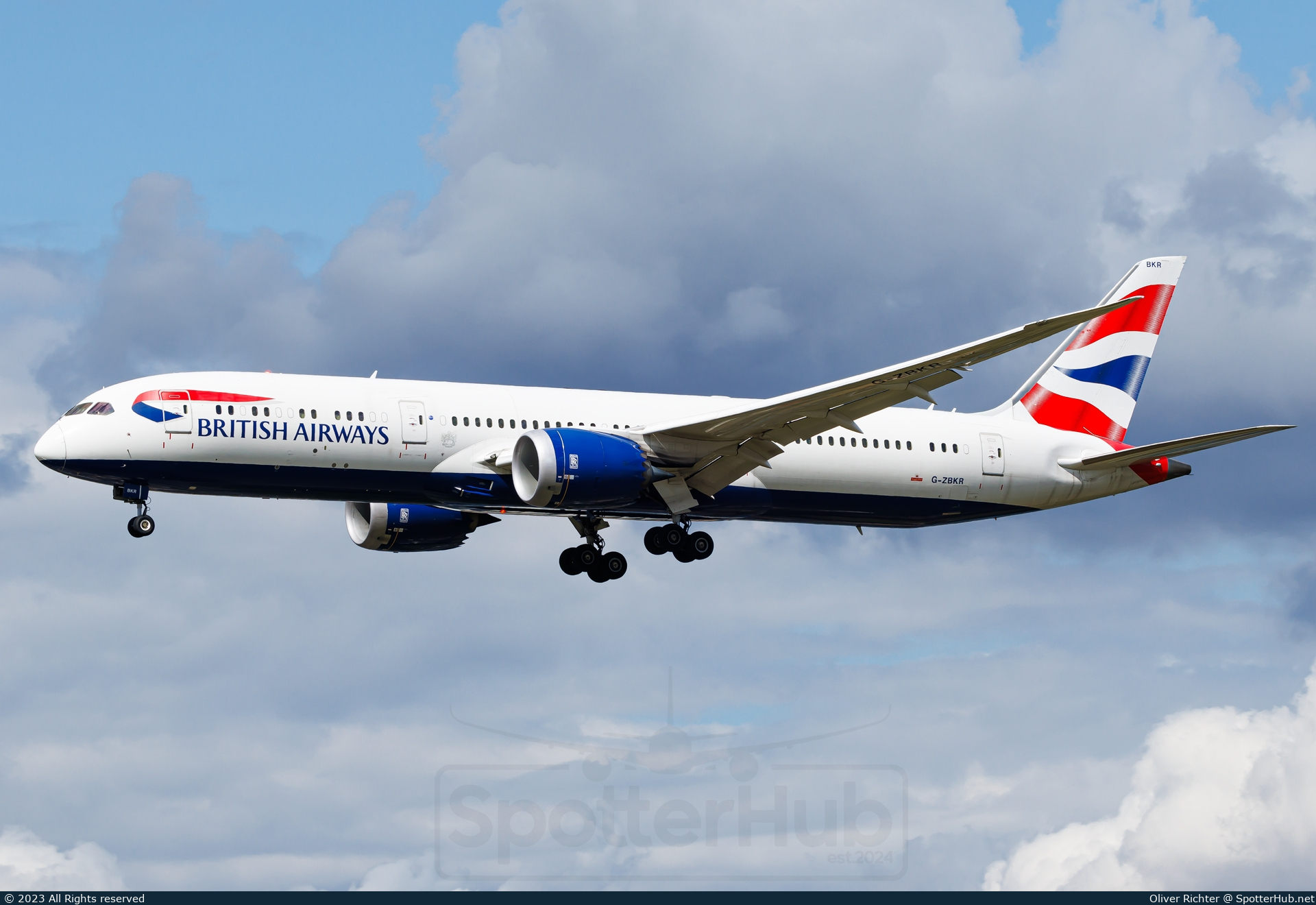 Photo of G-ZBKR - Boeing 787-9 Dreamliner operated by British Airways