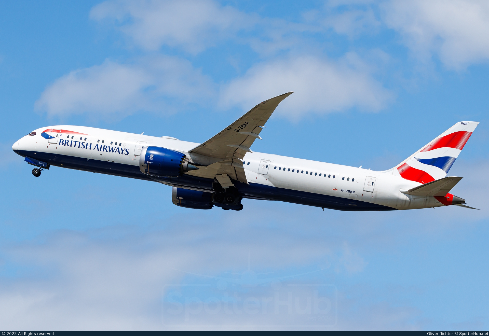 Photo of G-ZBKP - Boeing 787-9 Dreamliner operated by British Airways